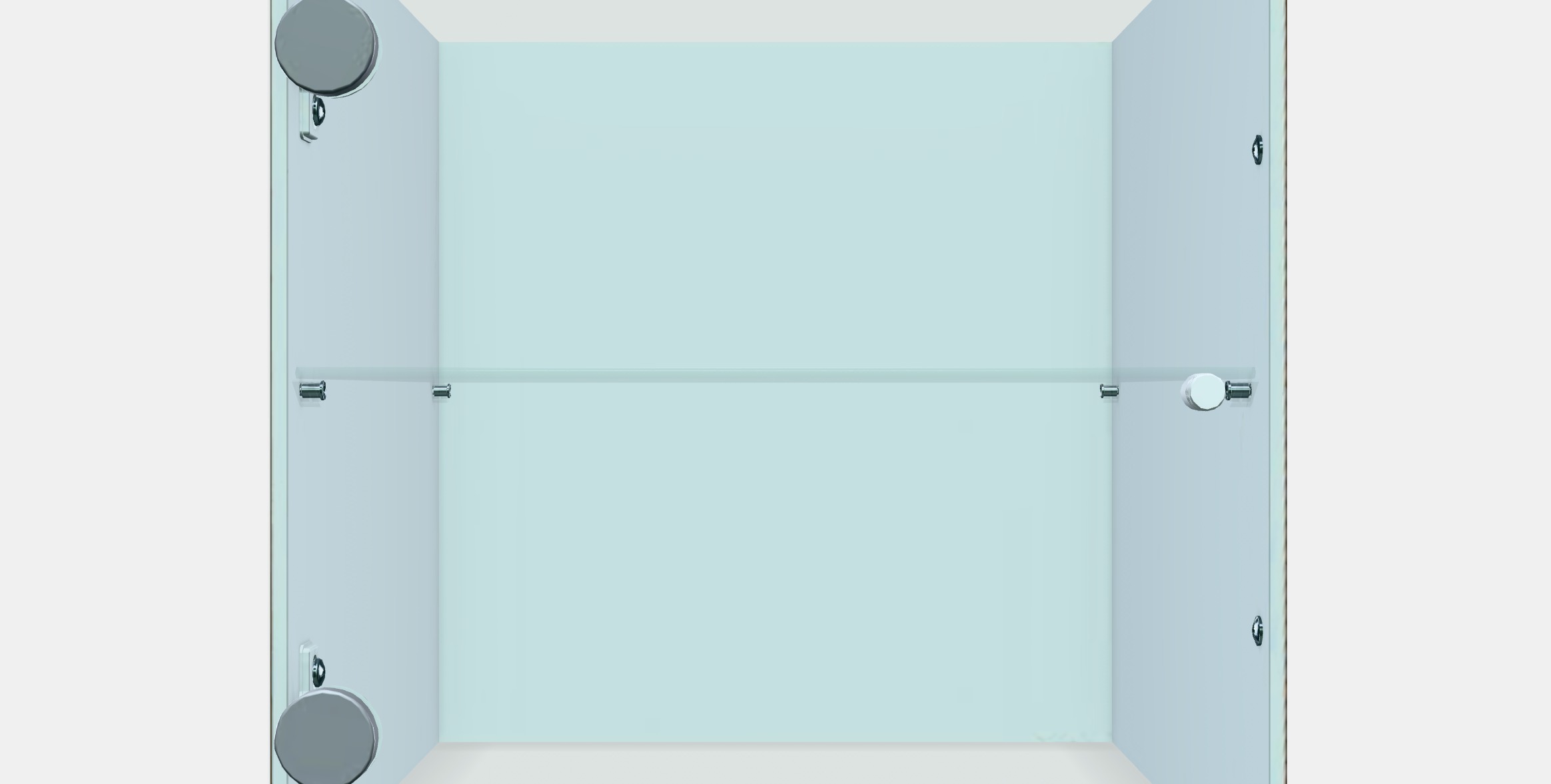 KALLAX Insert with glass door Low-poly 3D model_11