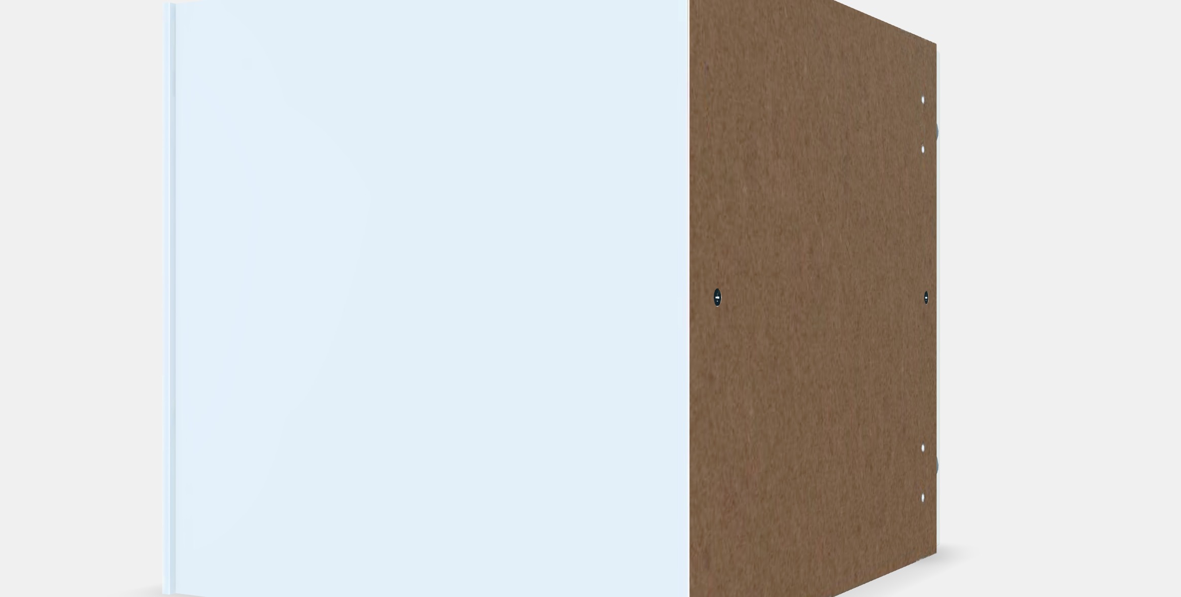 KALLAX Insert with glass door Low-poly 3D model_6