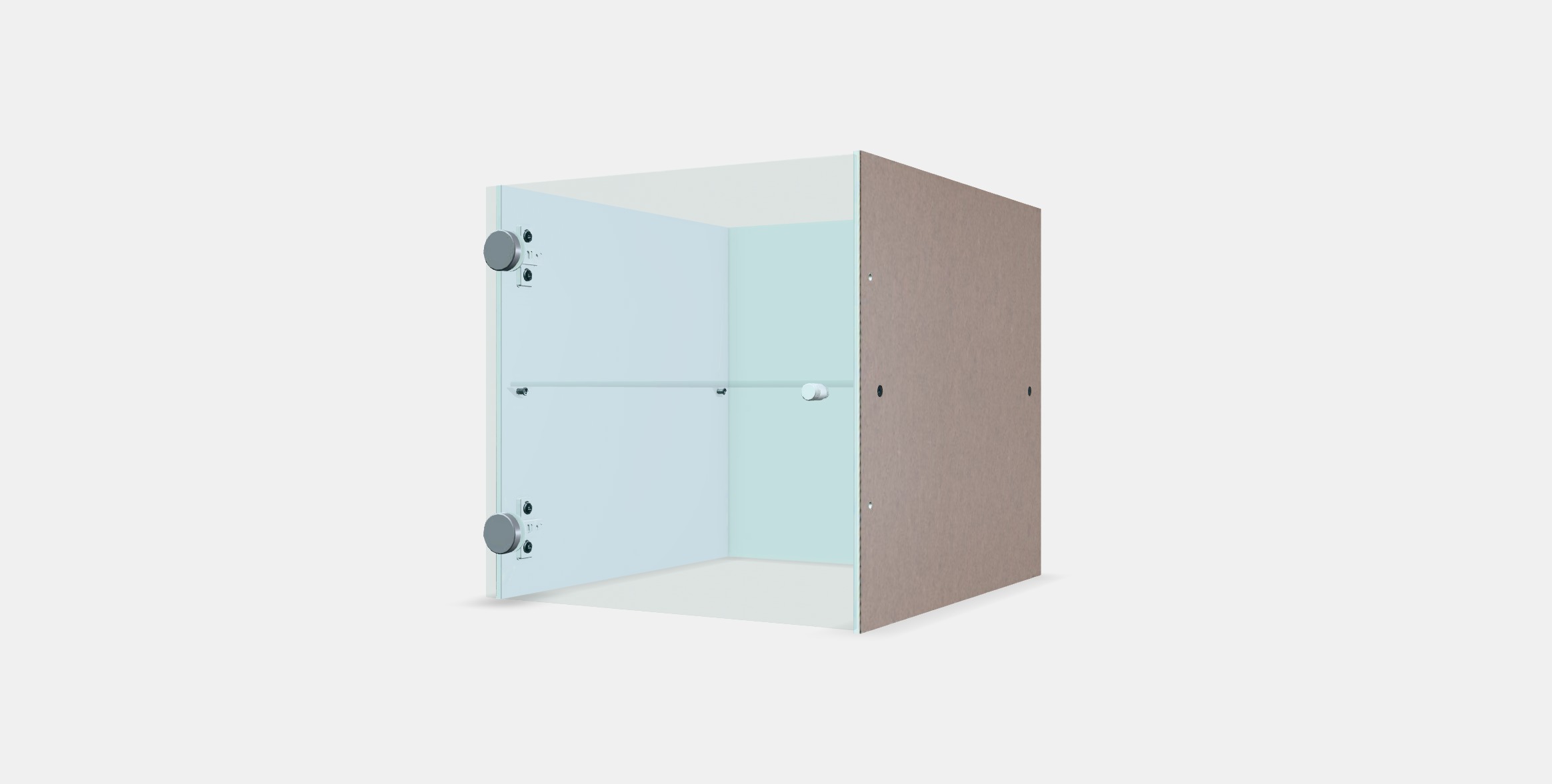 KALLAX Insert with glass door Low-poly 3D model_12