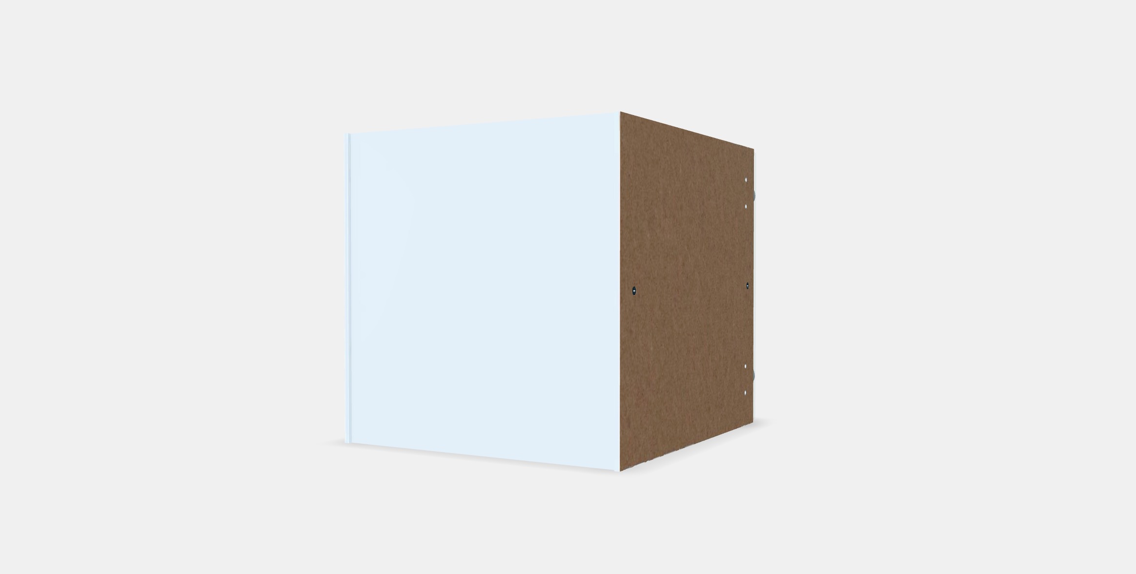 KALLAX Insert with glass door Low-poly 3D model_5