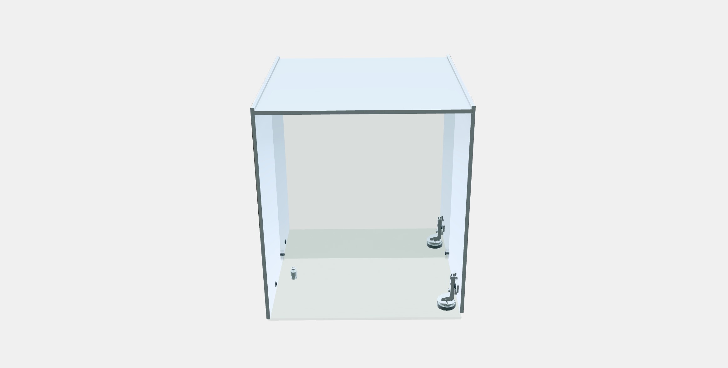 KALLAX Insert with glass door Low-poly 3D model_7