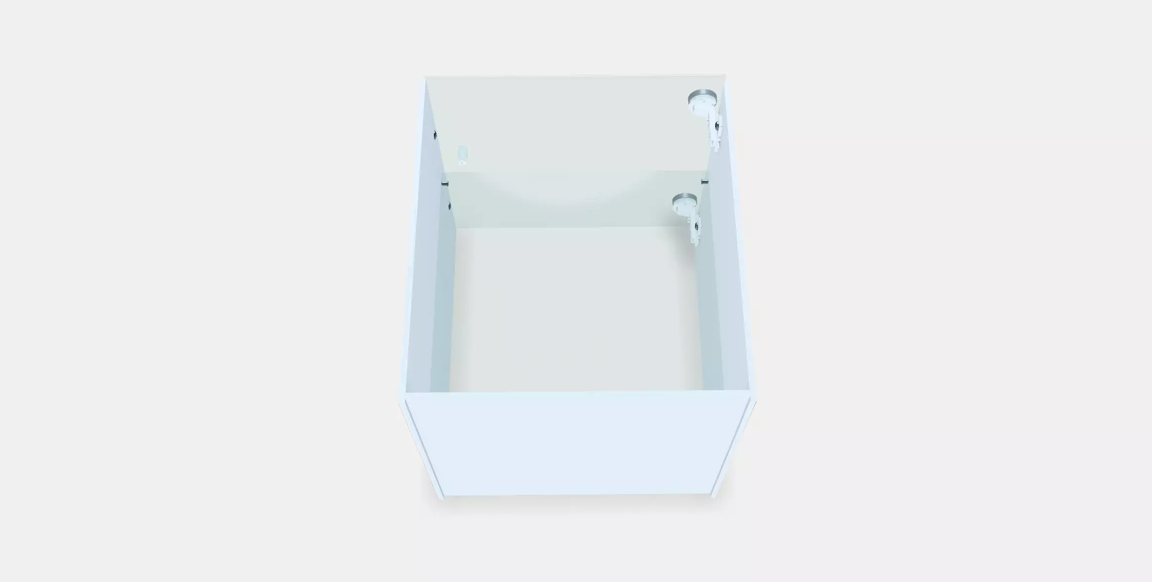 KALLAX Insert with glass door Low-poly 3D model_0