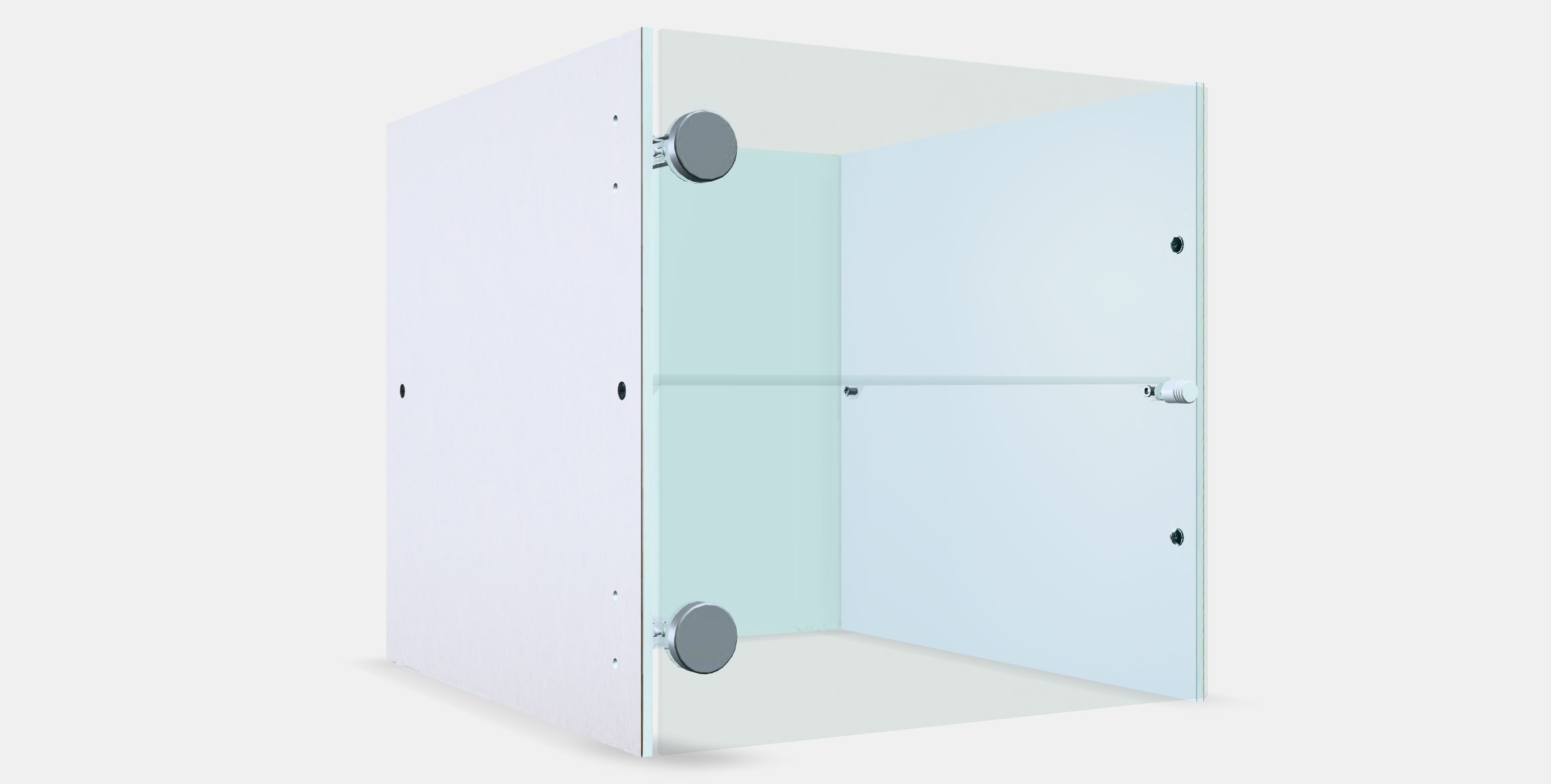 KALLAX Insert with glass door Low-poly 3D model_10