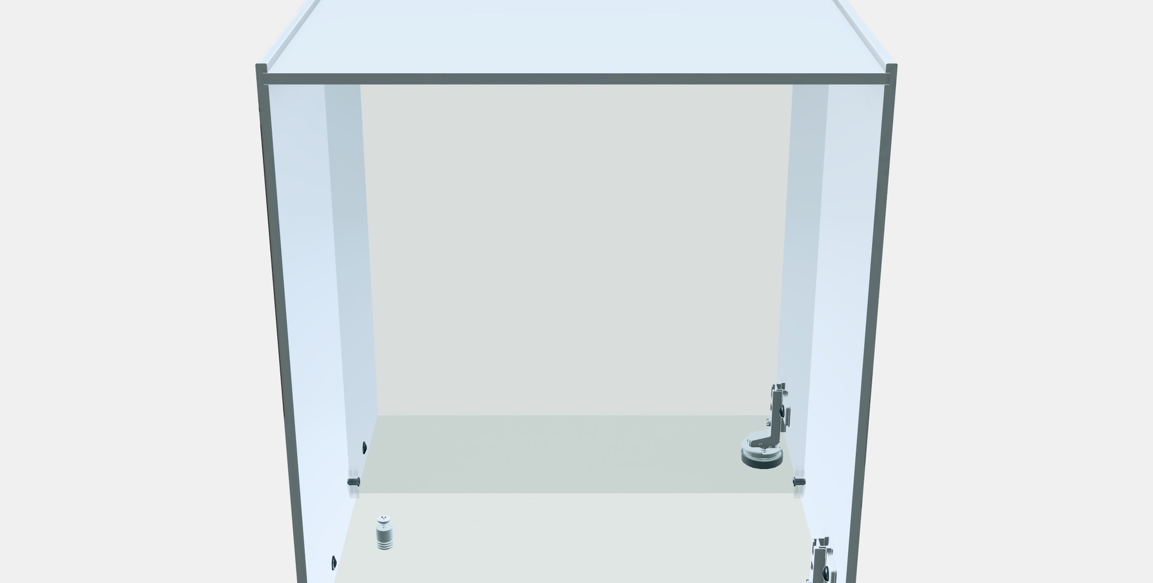 KALLAX Insert with glass door Low-poly 3D model_8