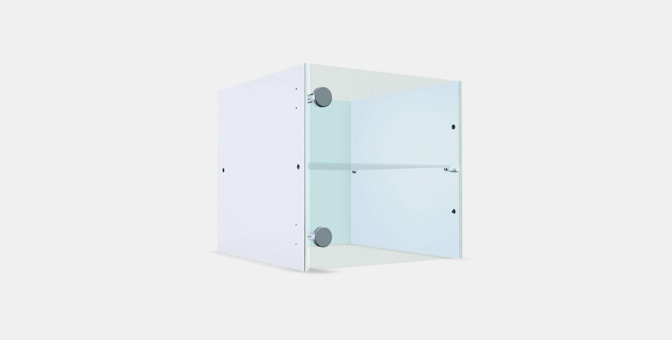 KALLAX Insert with glass door Low-poly 3D model_3