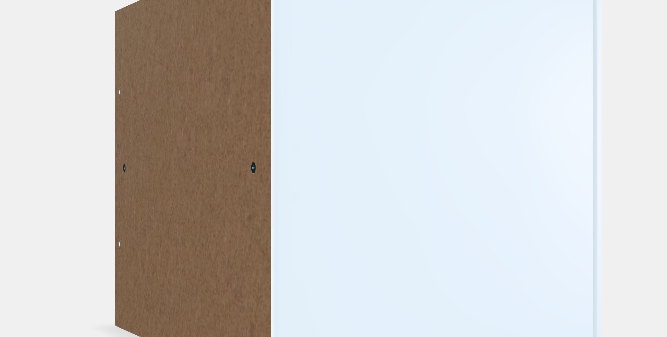 KALLAX Insert with glass door Low-poly 3D model_2