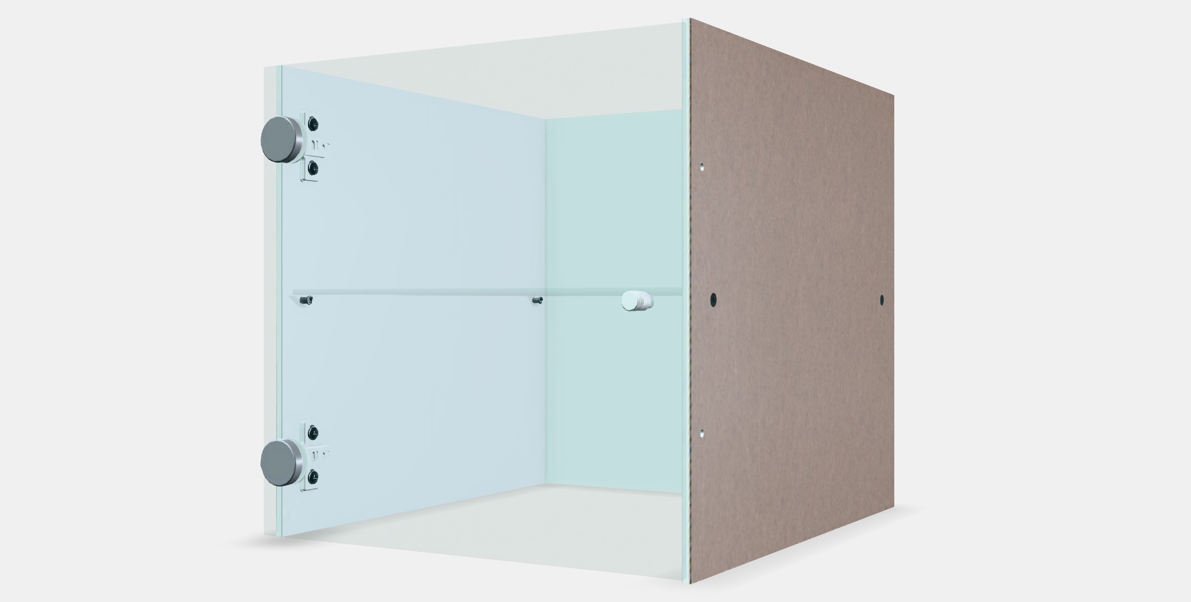 KALLAX Insert with glass door Low-poly 3D model_13