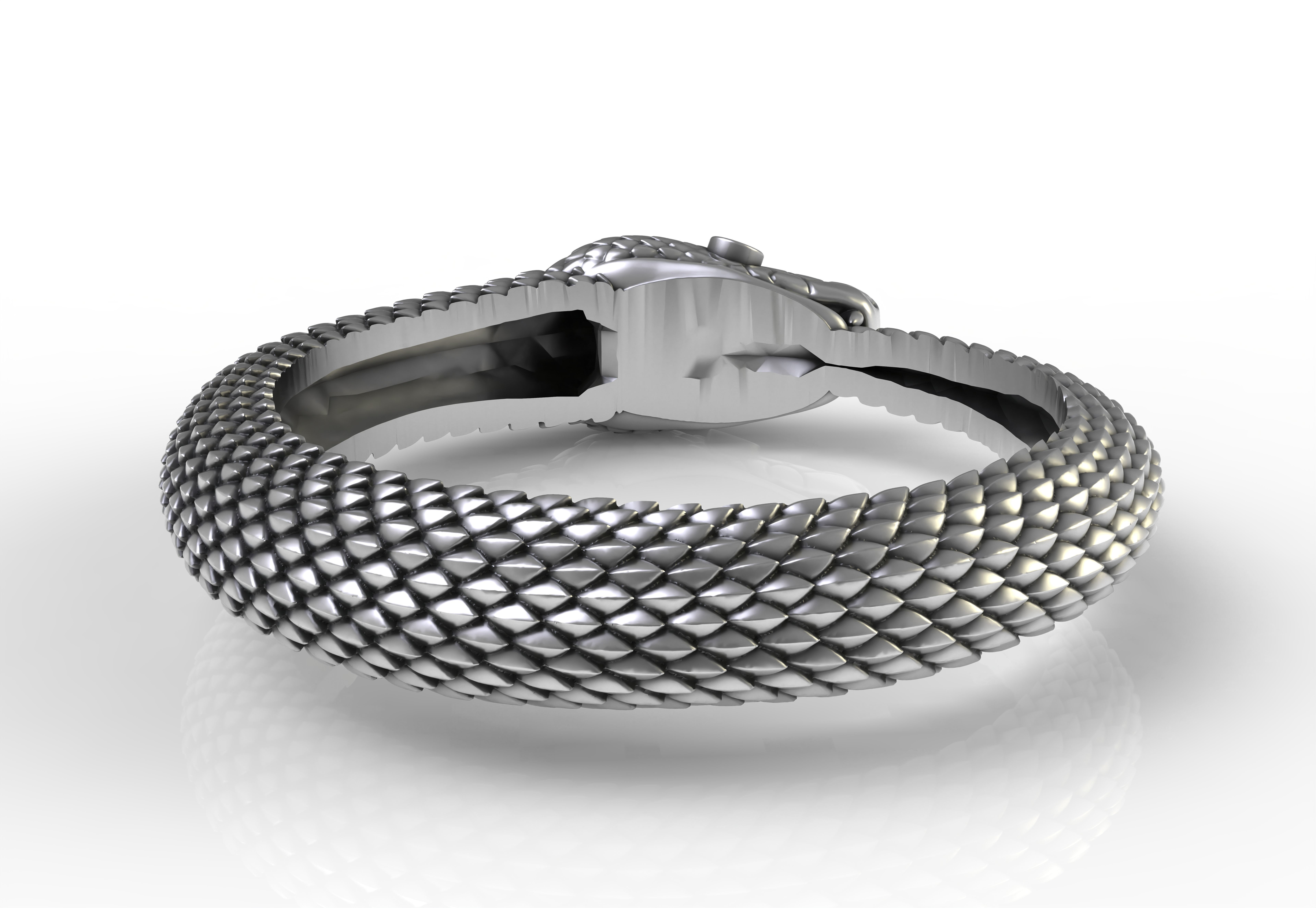 SNAKE RING 3D print model_5