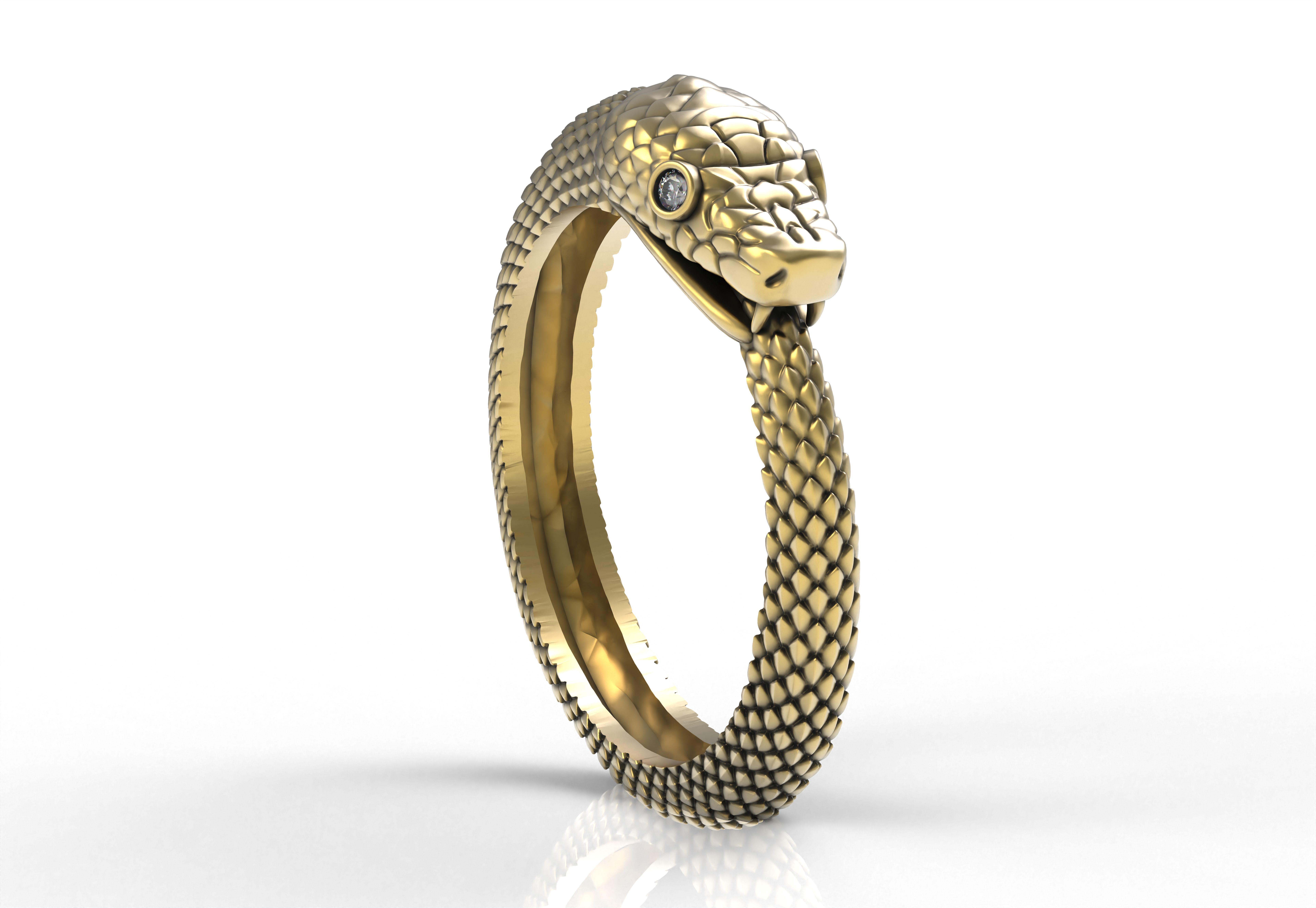 SNAKE RING 3D print model_10