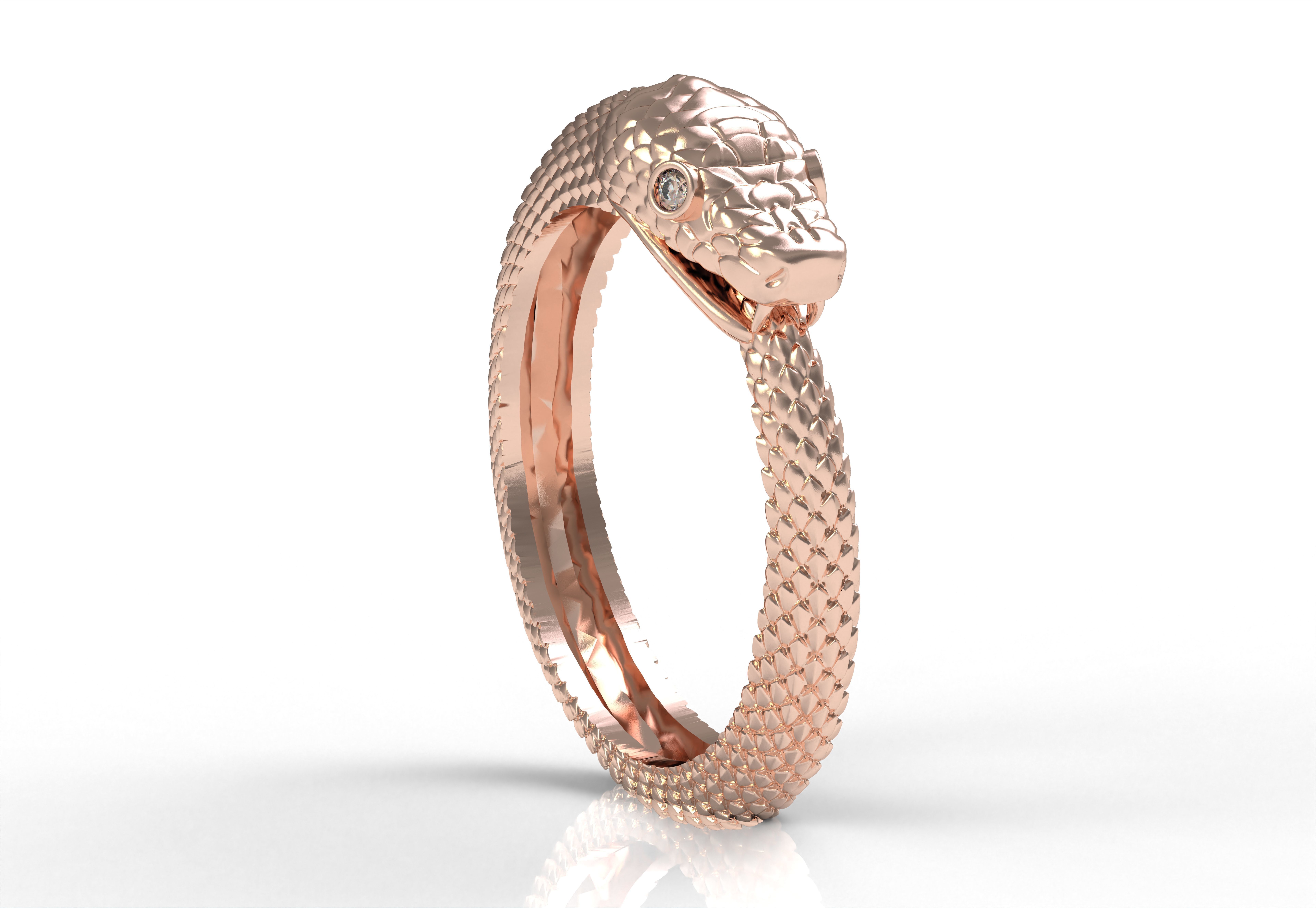 SNAKE RING 3D print model_14