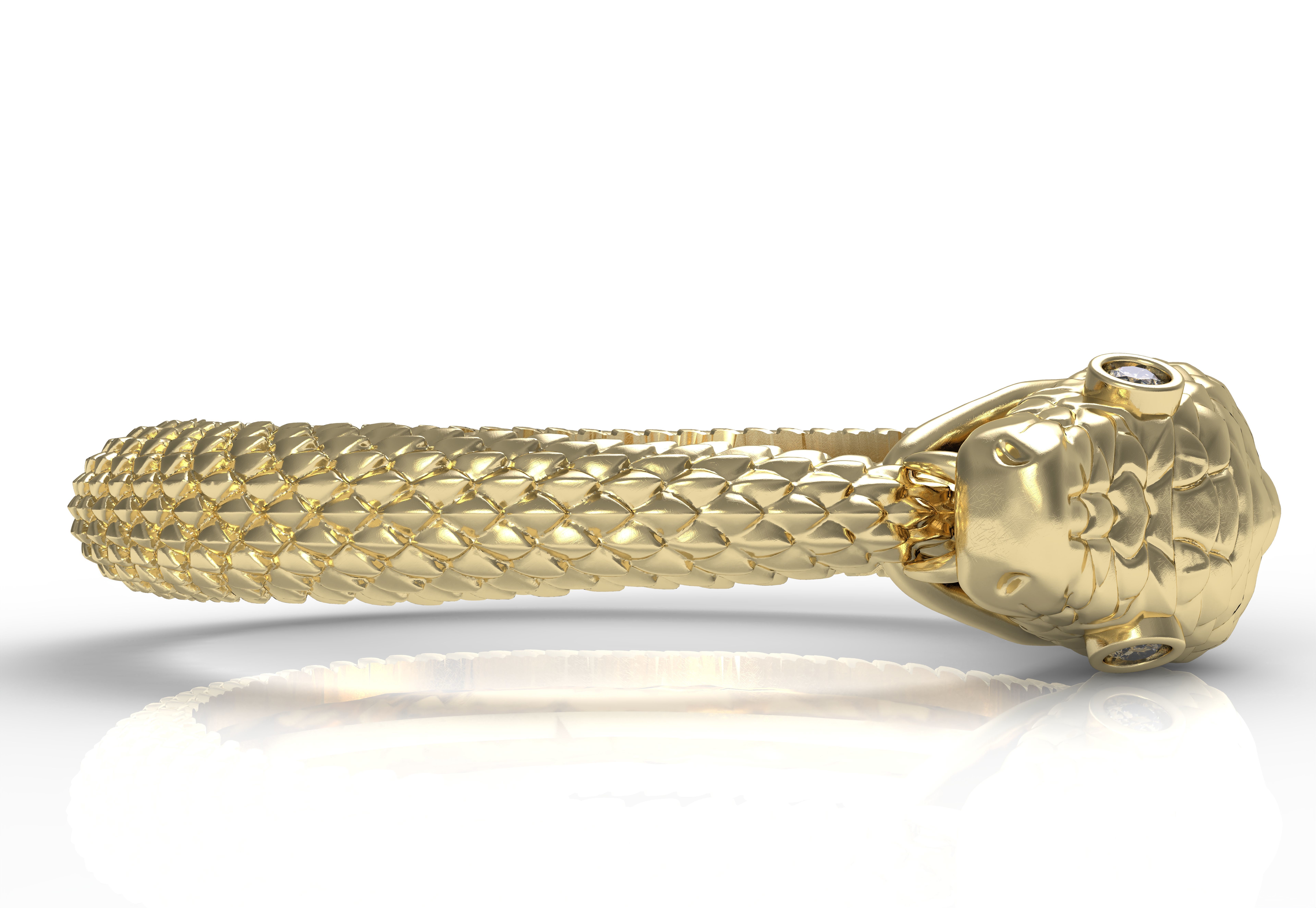 SNAKE RING 3D print model_15