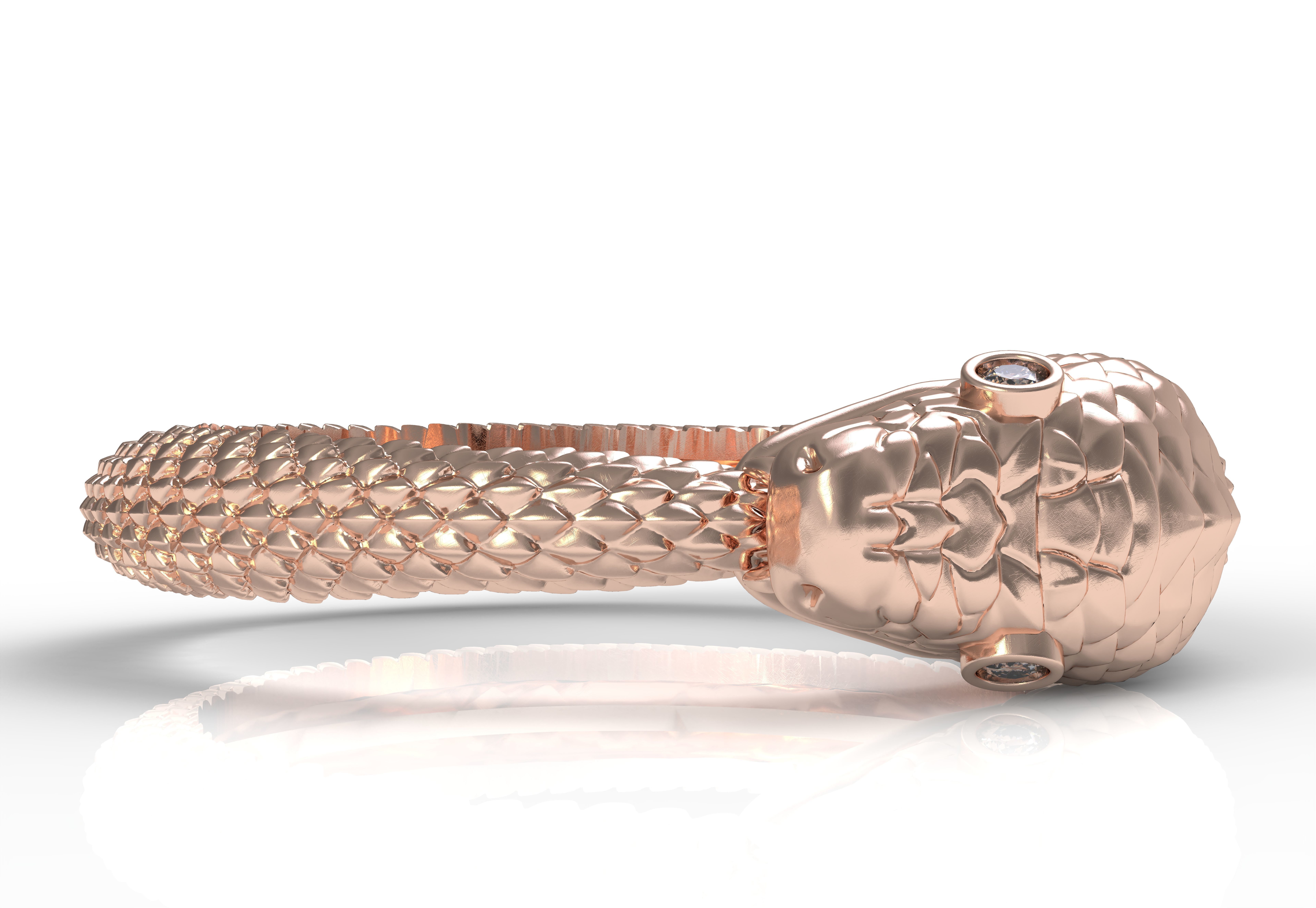 SNAKE RING 3D print model_13