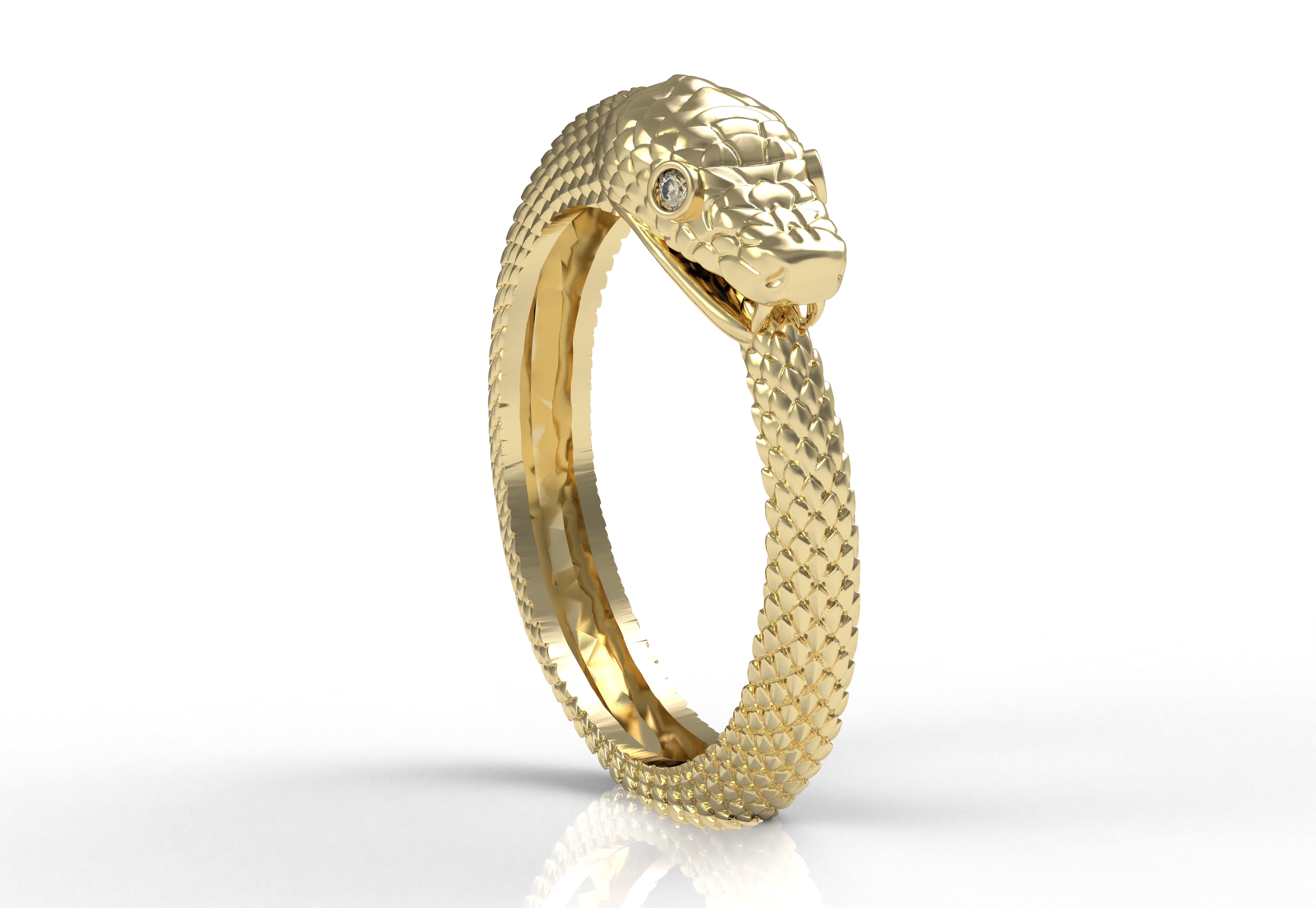 SNAKE RING 3D print model_17