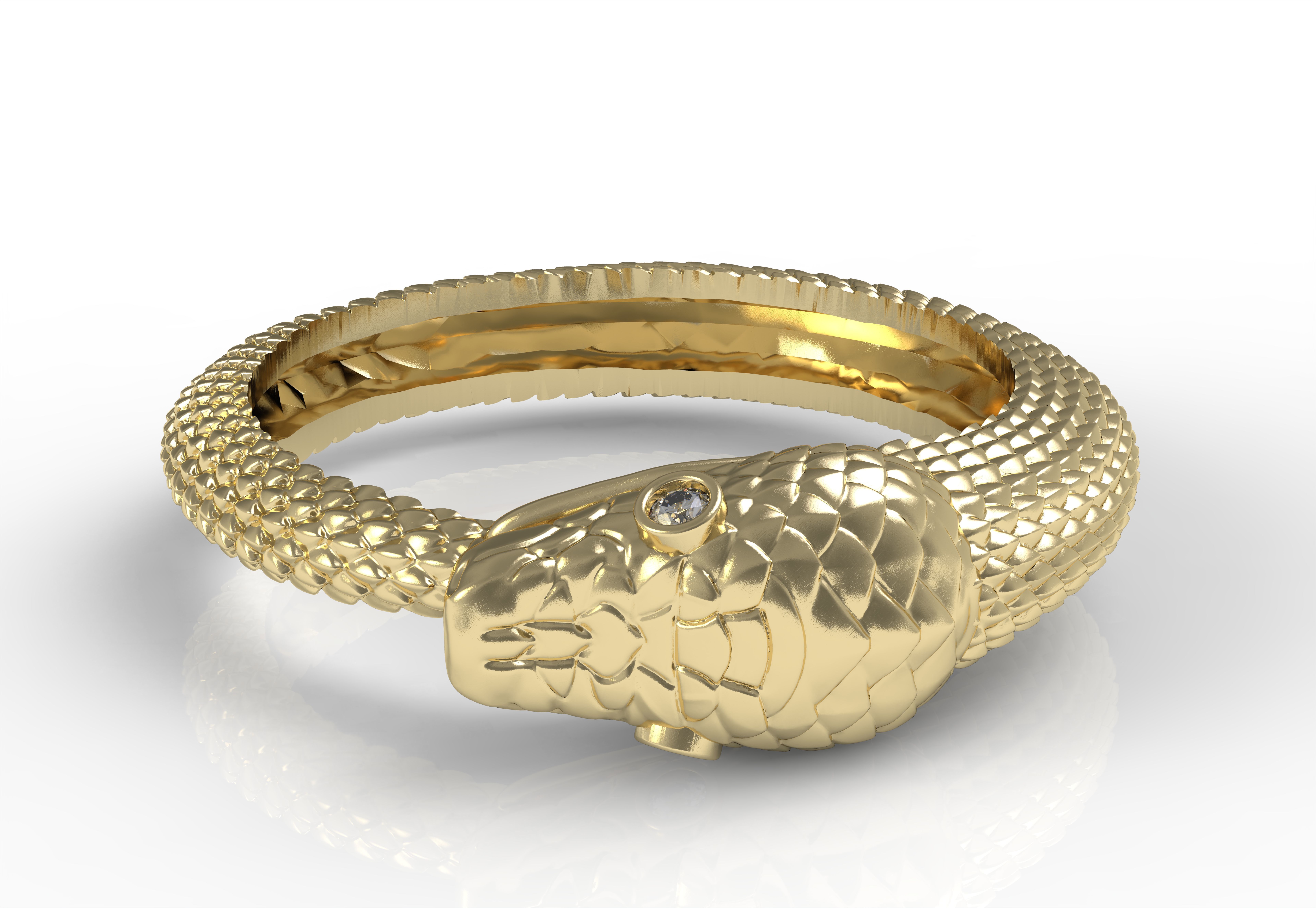 SNAKE RING 3D print model_16