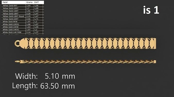 20 PIECES 5MM LINK CHAIN BRACELT LIGHT WEIGHT  3D print model