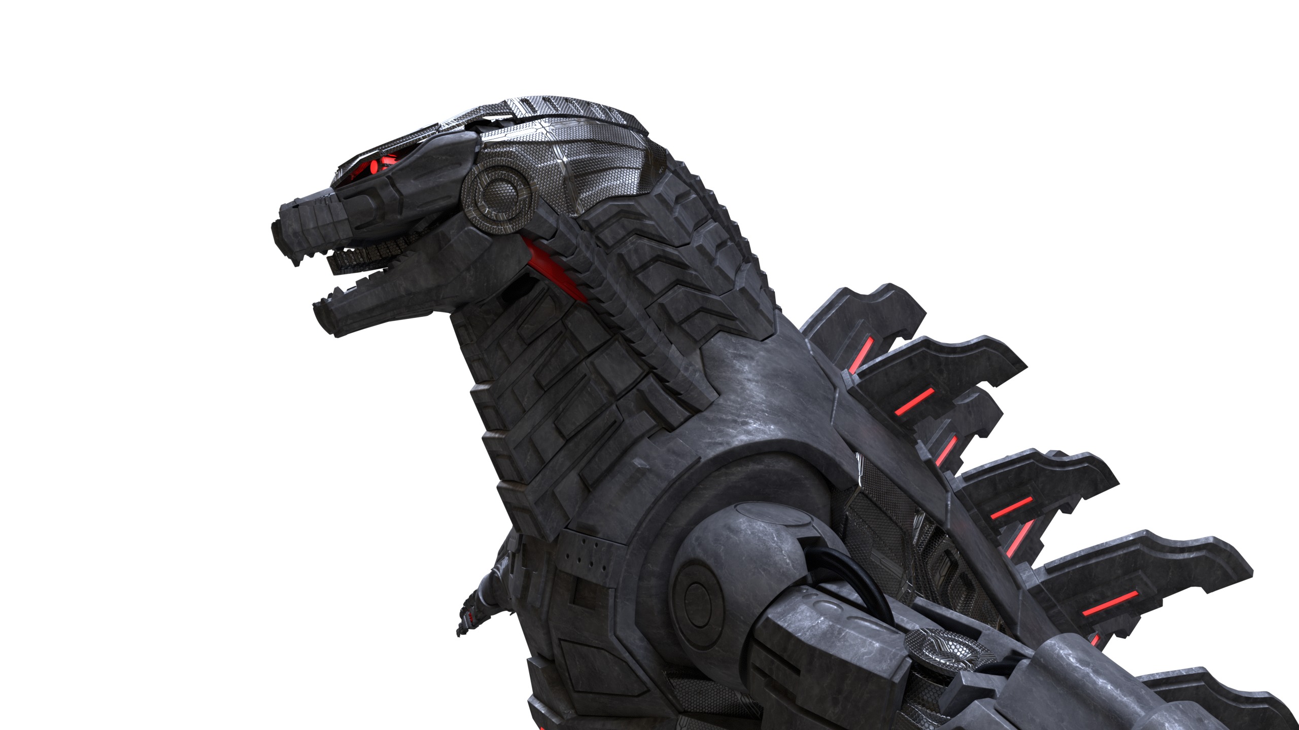 Mechzila Giant in Action Low-poly 3D model_18