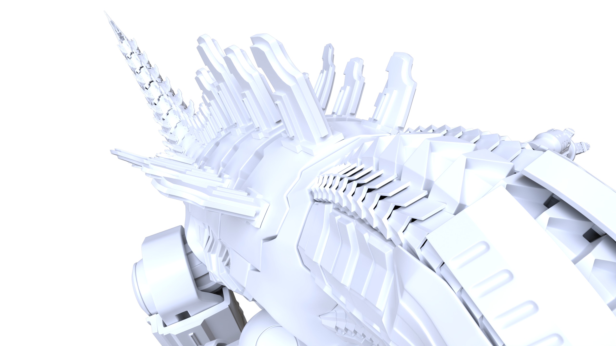 Mechzila Giant in Action Low-poly 3D model_9