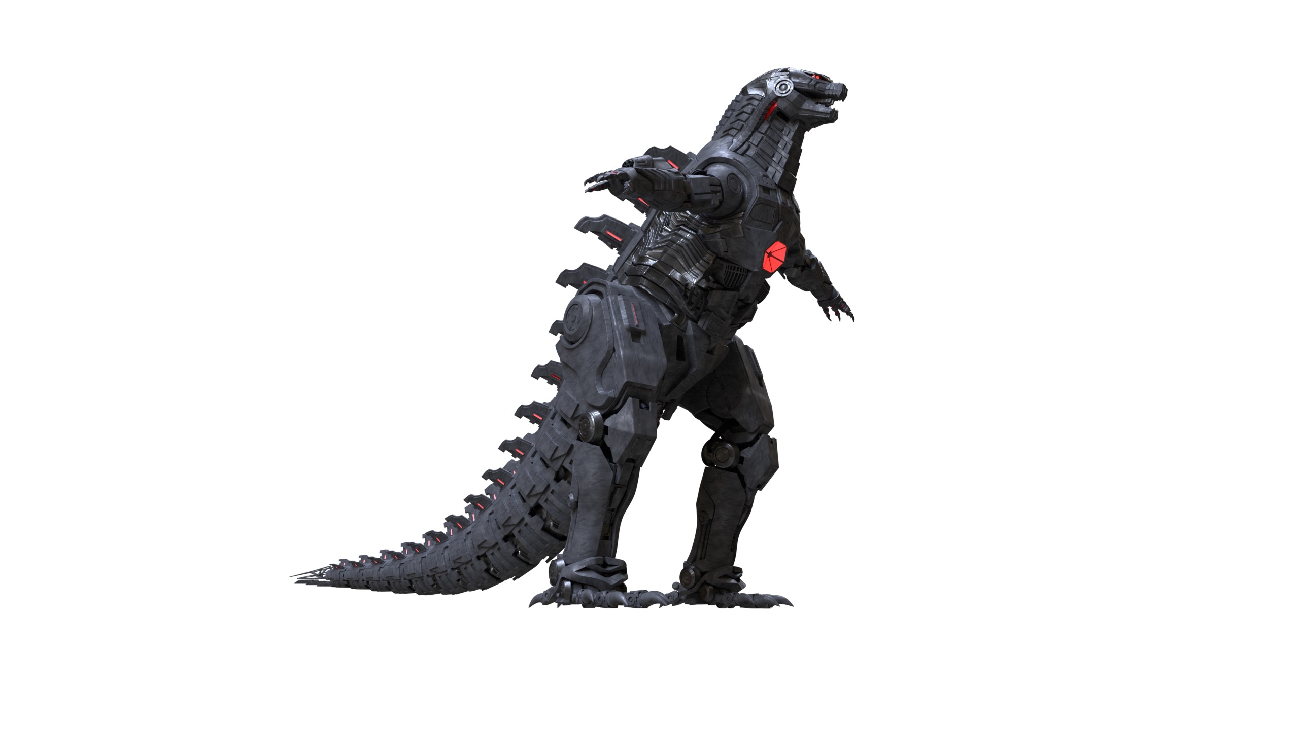 Mechzila Giant in Action Low-poly 3D model_16