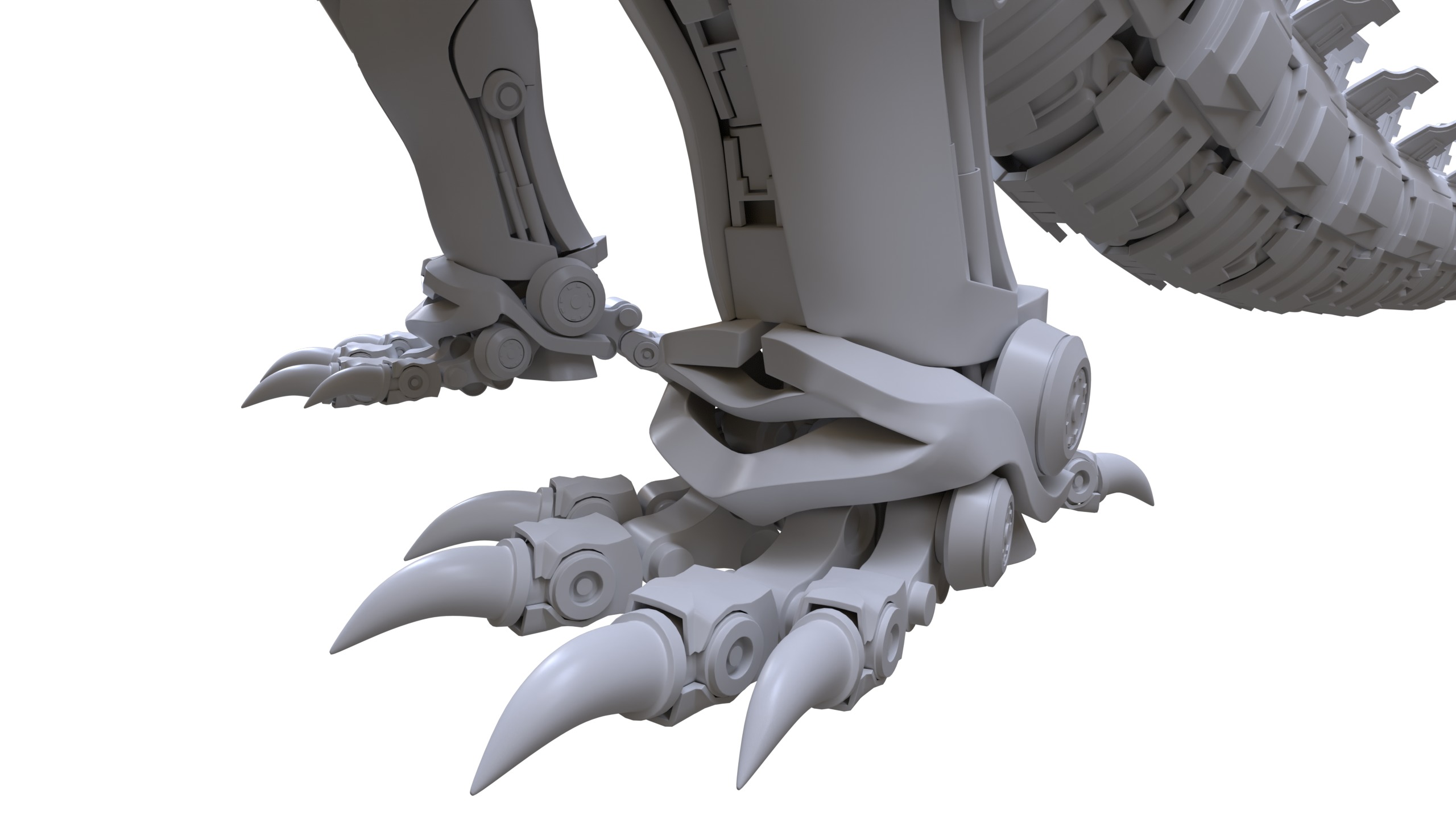 Mechzila Giant in Action Low-poly 3D model_11