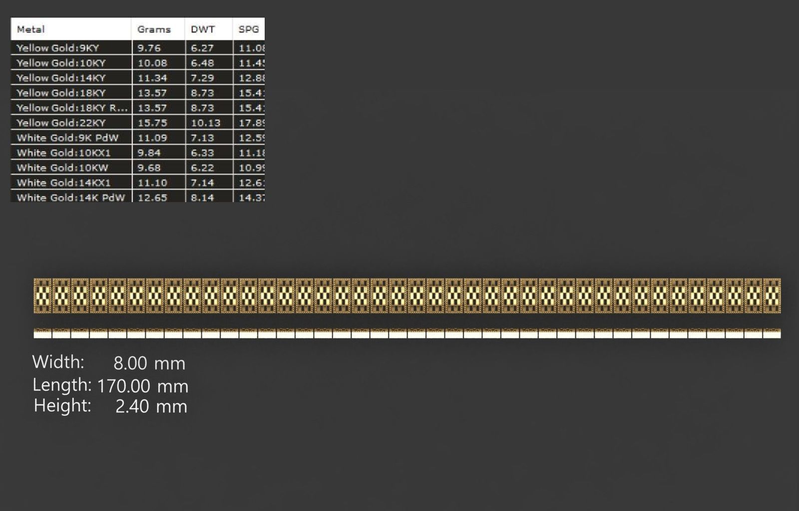 LIGHT WEIGHT LINK CHAIN BRACELT - 90 PIECES READY FOR PRINT 3D print model_41