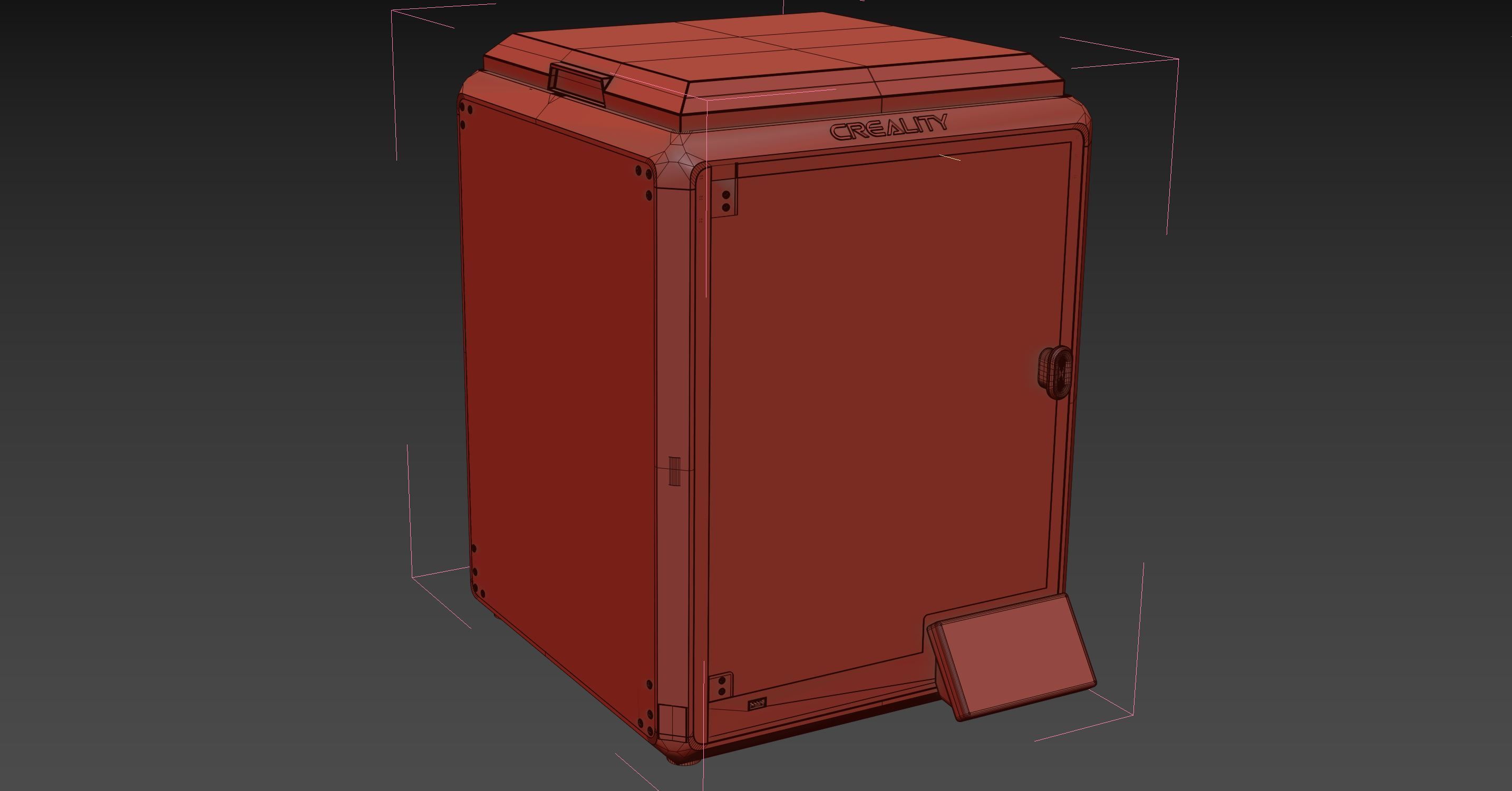 Creality K1 3D Printer Low-poly 3D model_7