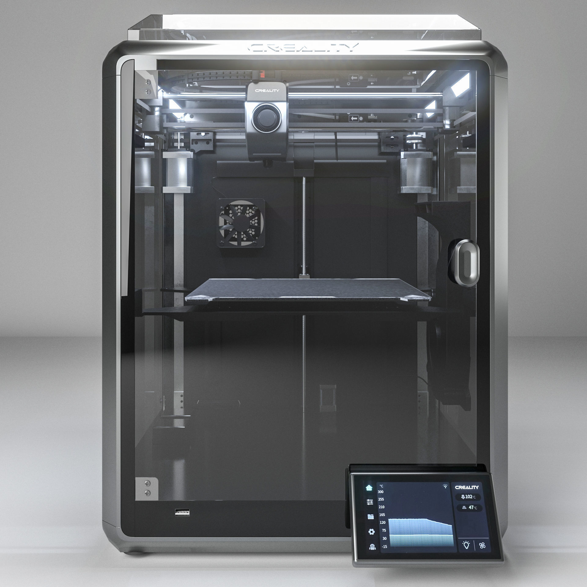 Creality K1 3D Printer Low-poly 3D model_1