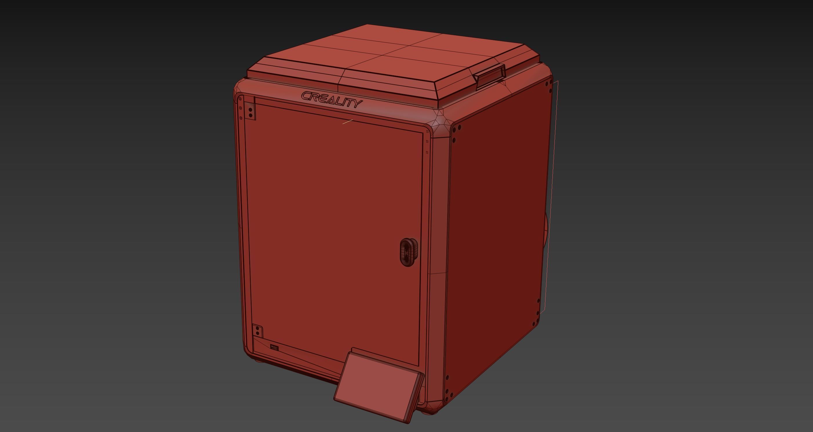 Creality K1 3D Printer Low-poly 3D model_5