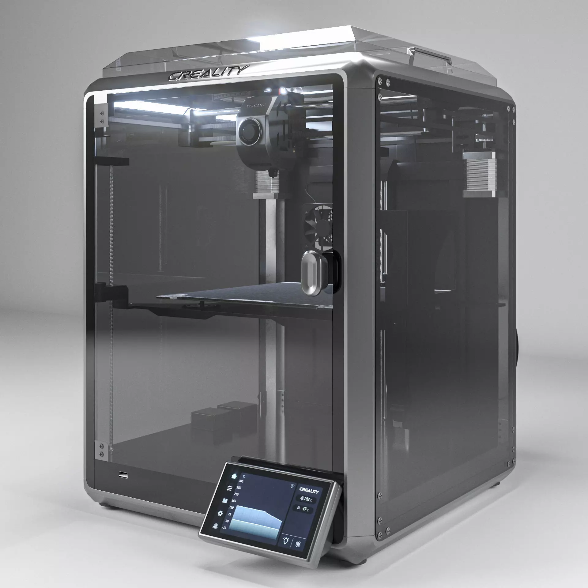 Creality K1 3D Printer Low-poly 3D model_0