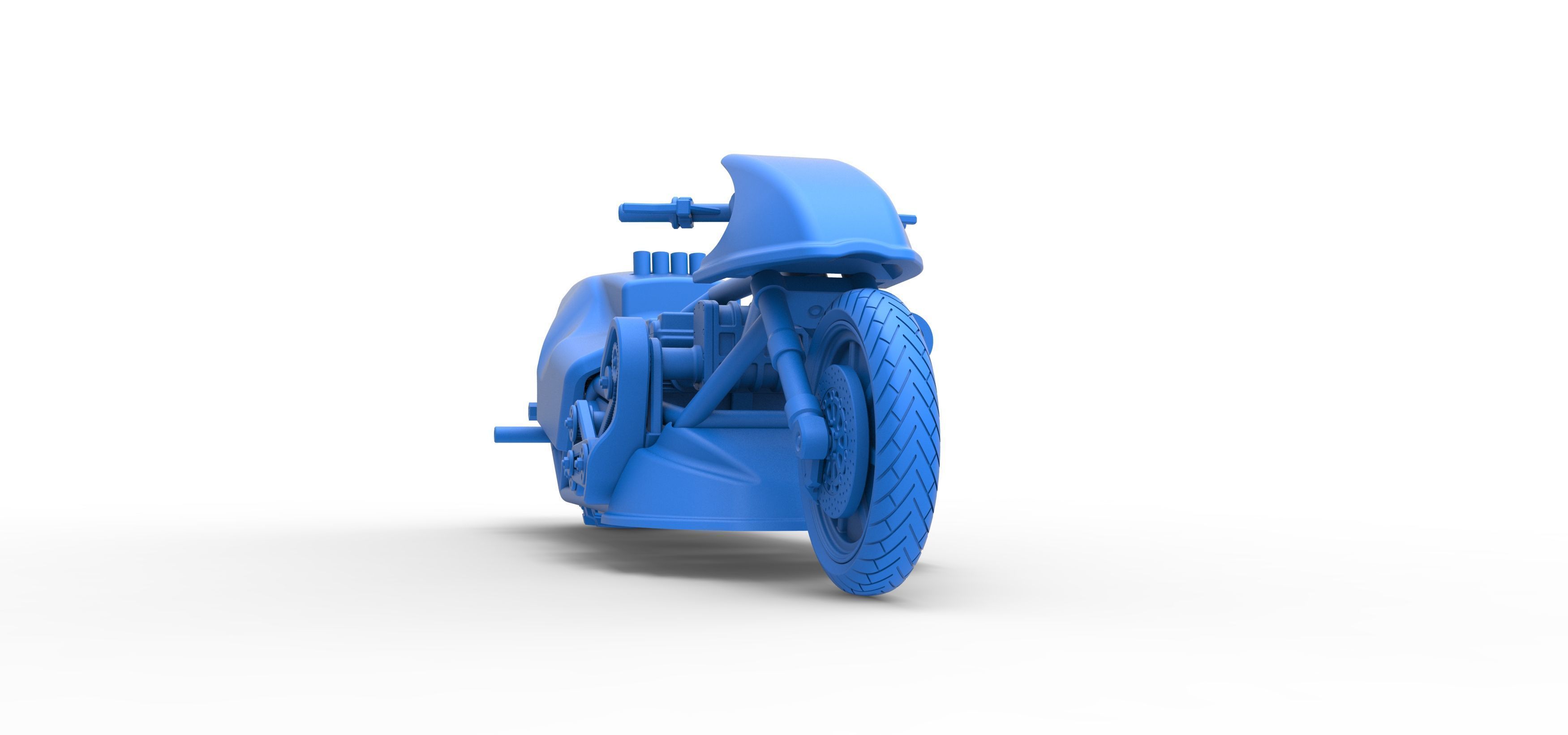 Top fuel Dirt dragster motorcycle Scale 1 to 25 3D print model_54