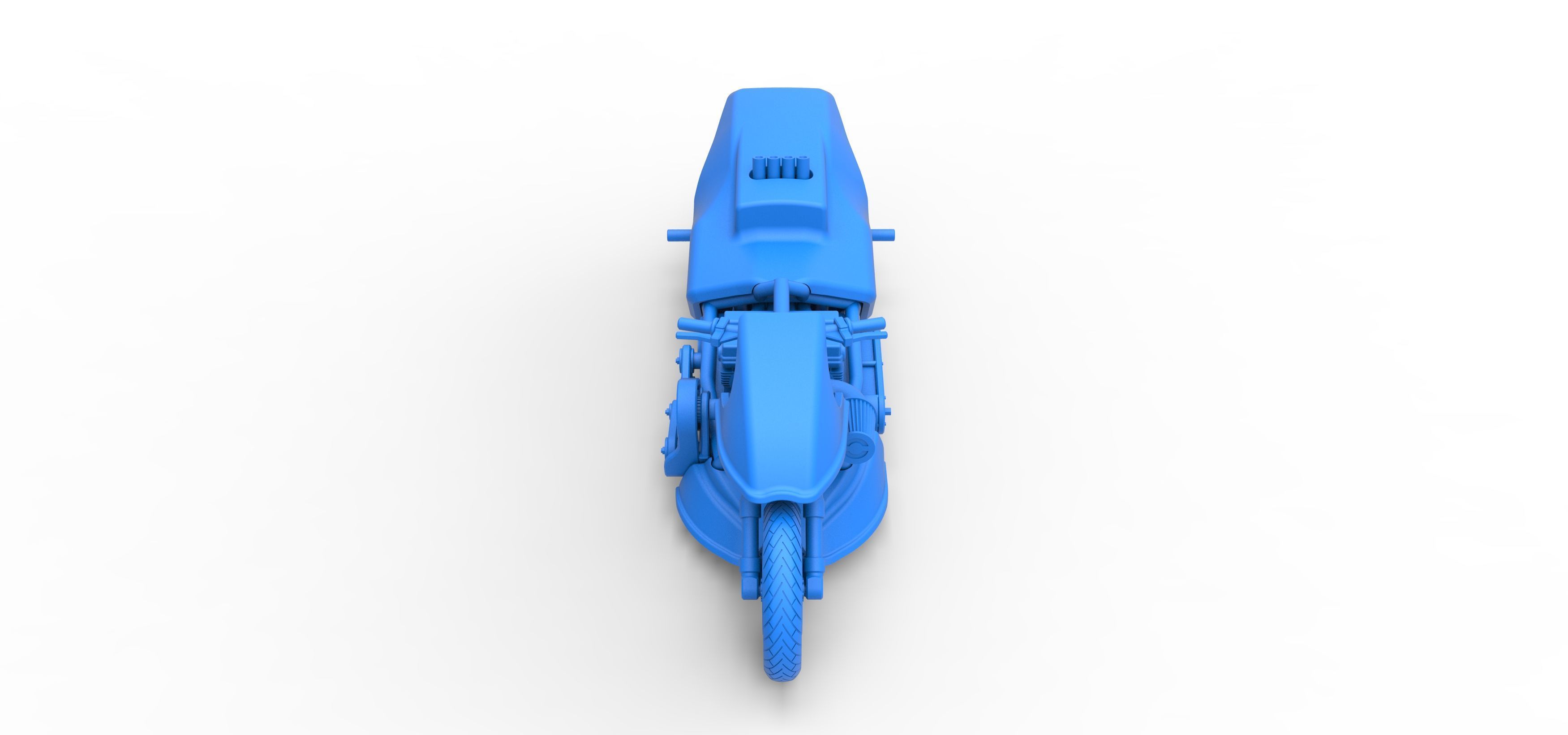 Top fuel Dirt dragster motorcycle Scale 1 to 25 3D print model_35