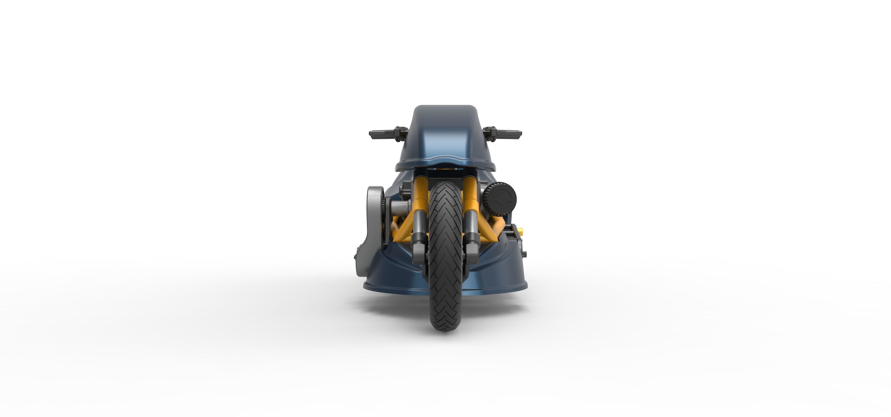 Top fuel Dirt dragster motorcycle Scale 1 to 25 3D print model_7