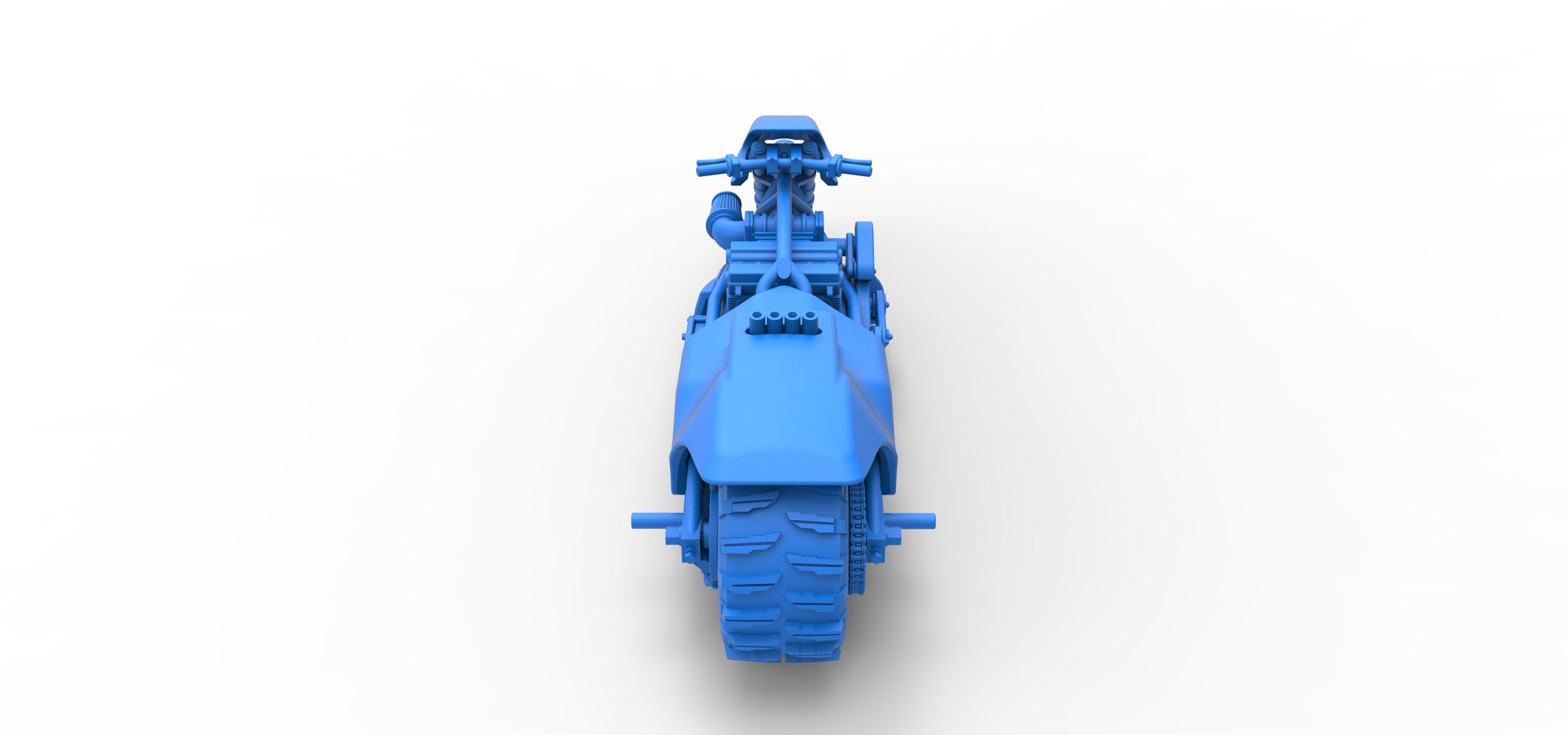 Top fuel Dirt dragster motorcycle Scale 1 to 25 3D print model_44