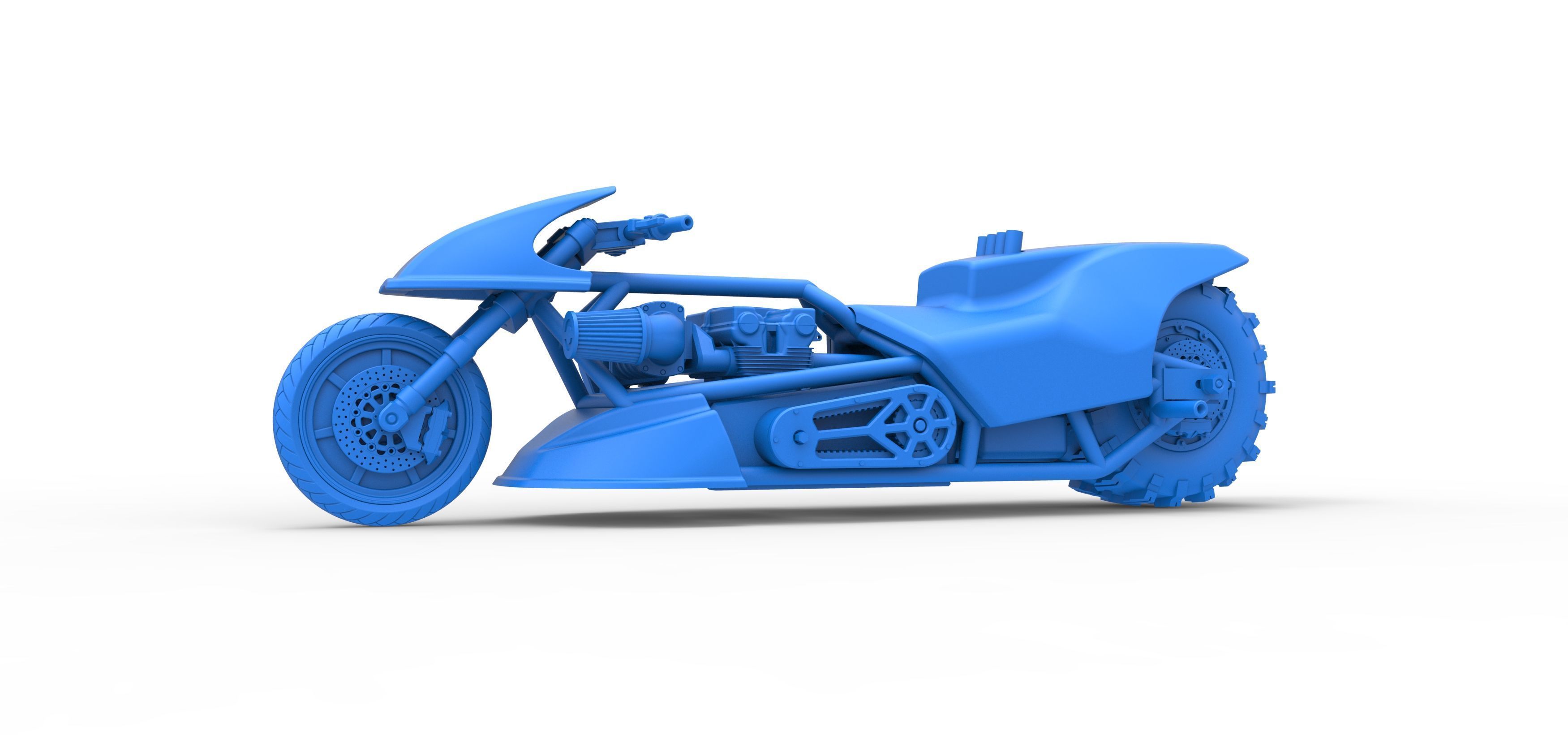 Top fuel Dirt dragster motorcycle Scale 1 to 25 3D print model_29