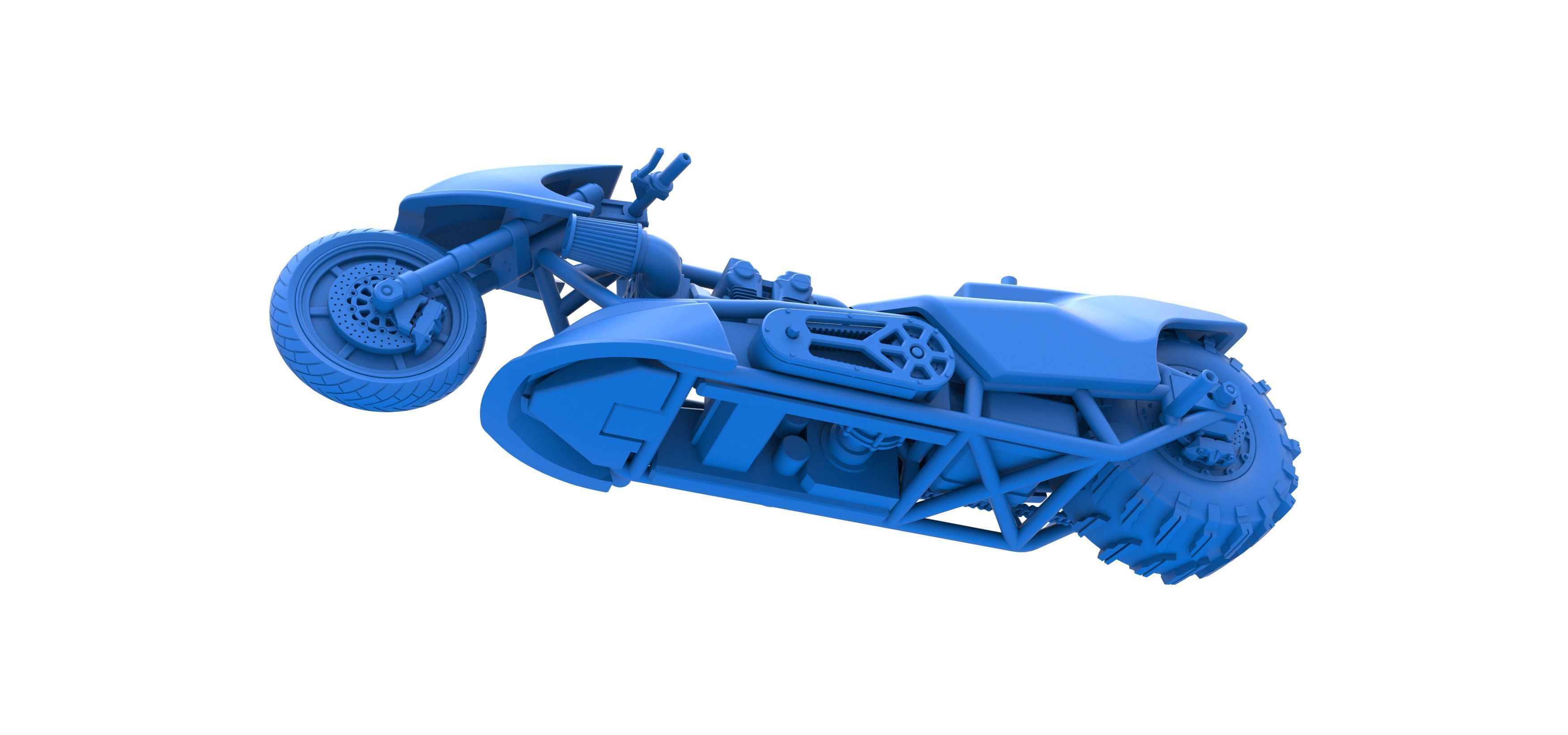 Top fuel Dirt dragster motorcycle Scale 1 to 25 3D print model_30