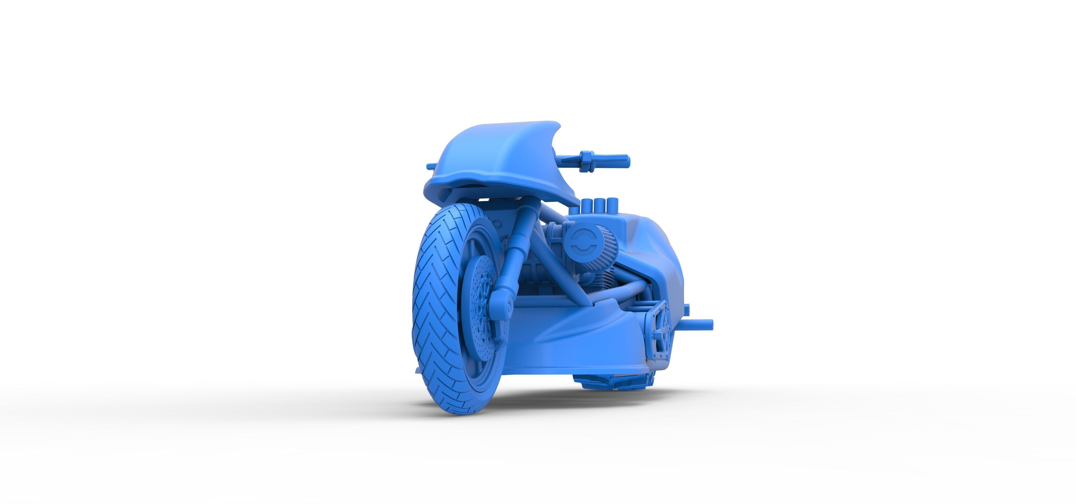 Top fuel Dirt dragster motorcycle Scale 1 to 25 3D print model_33