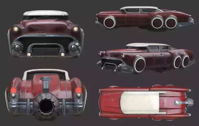 Futuristic flying car 6