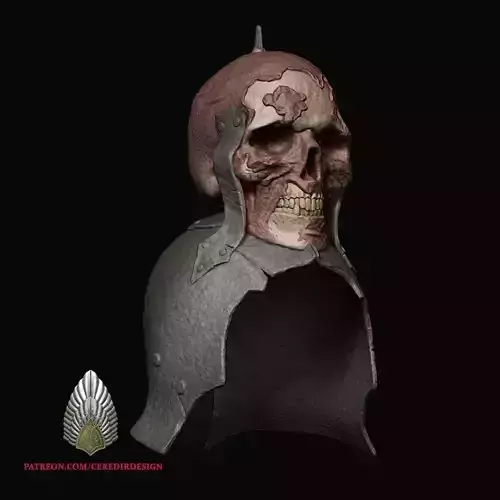 Orc Skull Helmet lord of the rings 3D DIGITAL DOWNLOAD 3D print model