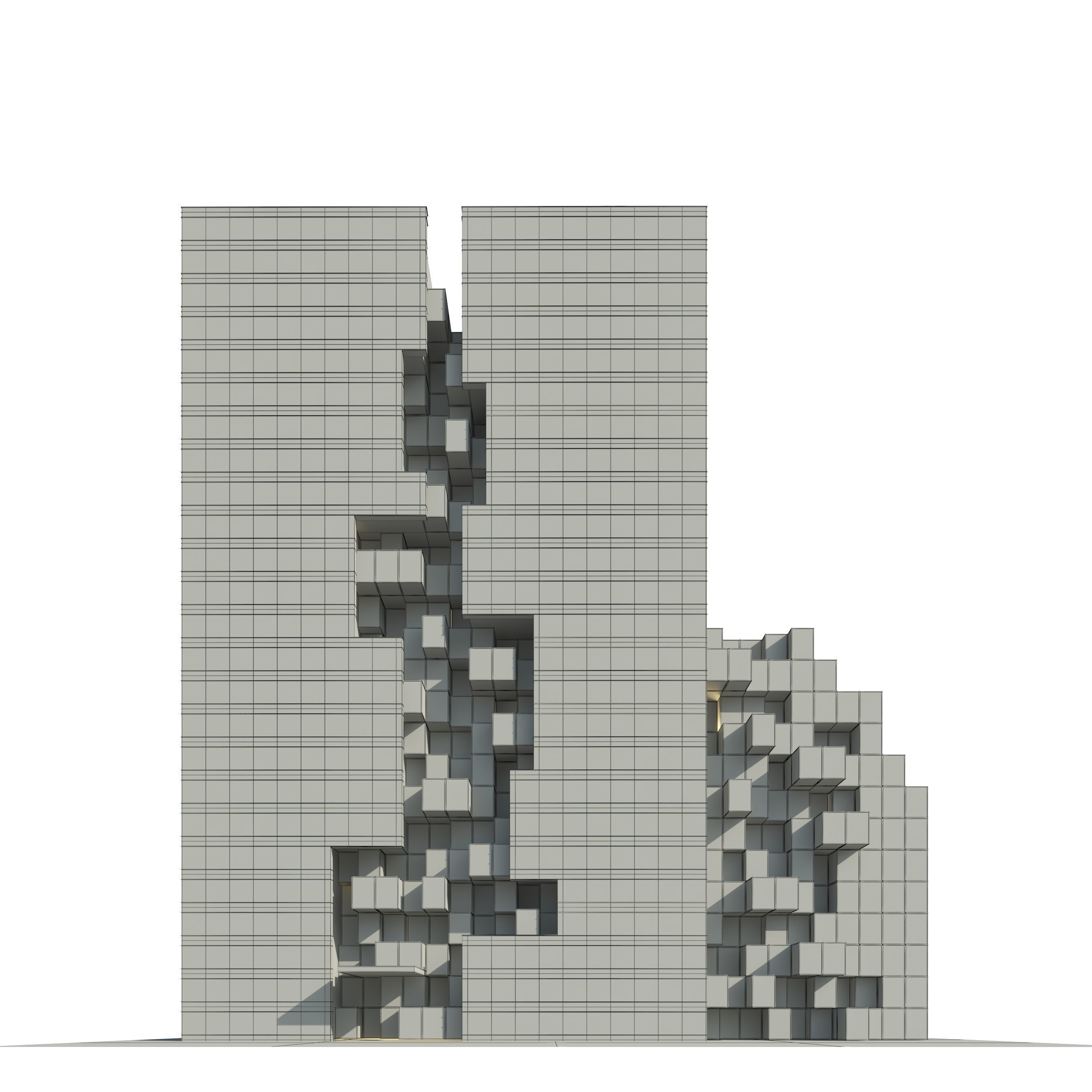 Office Building A 3D model_7