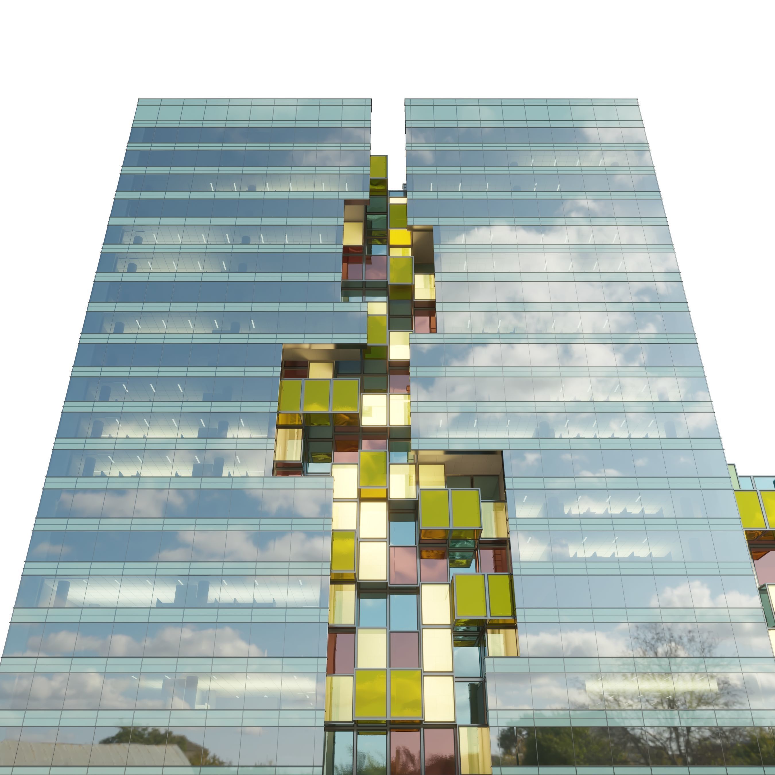Office Building A 3D model_4
