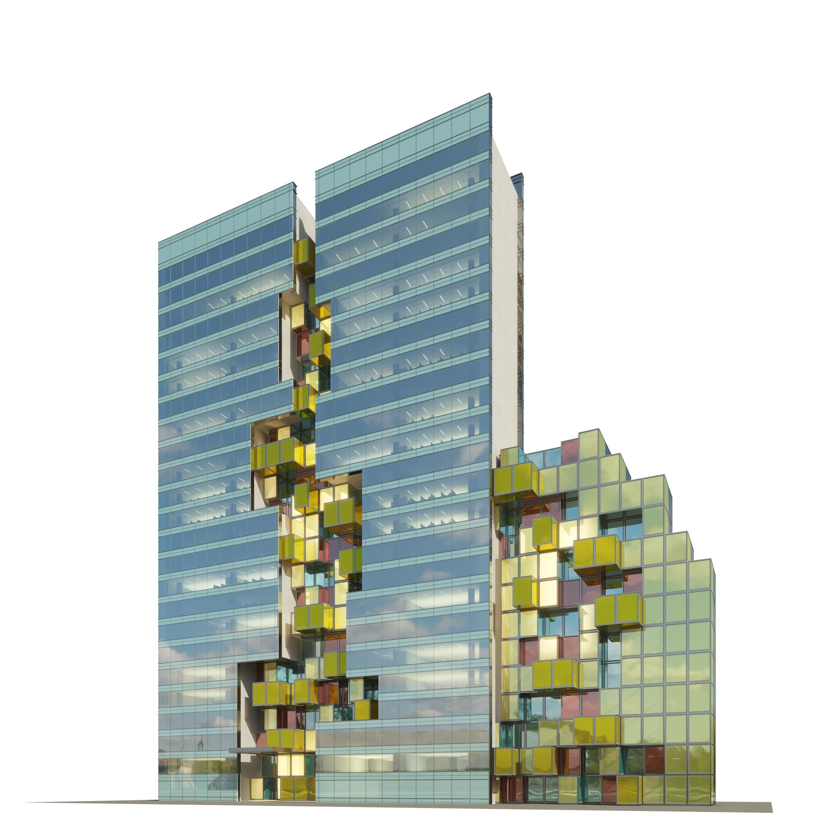 Office Building A 3D model_1