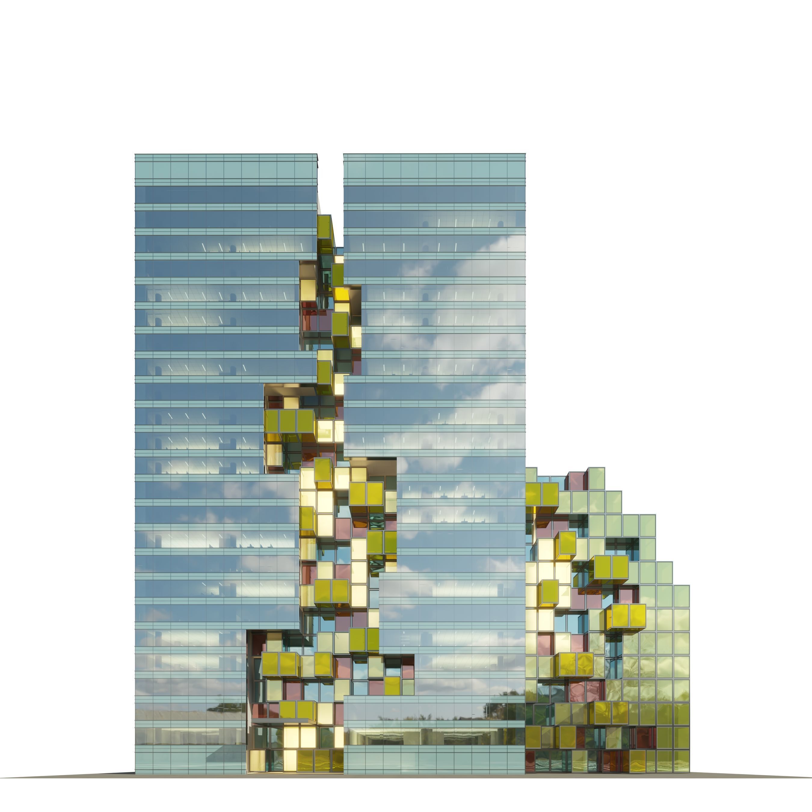 Office Building A 3D model_2