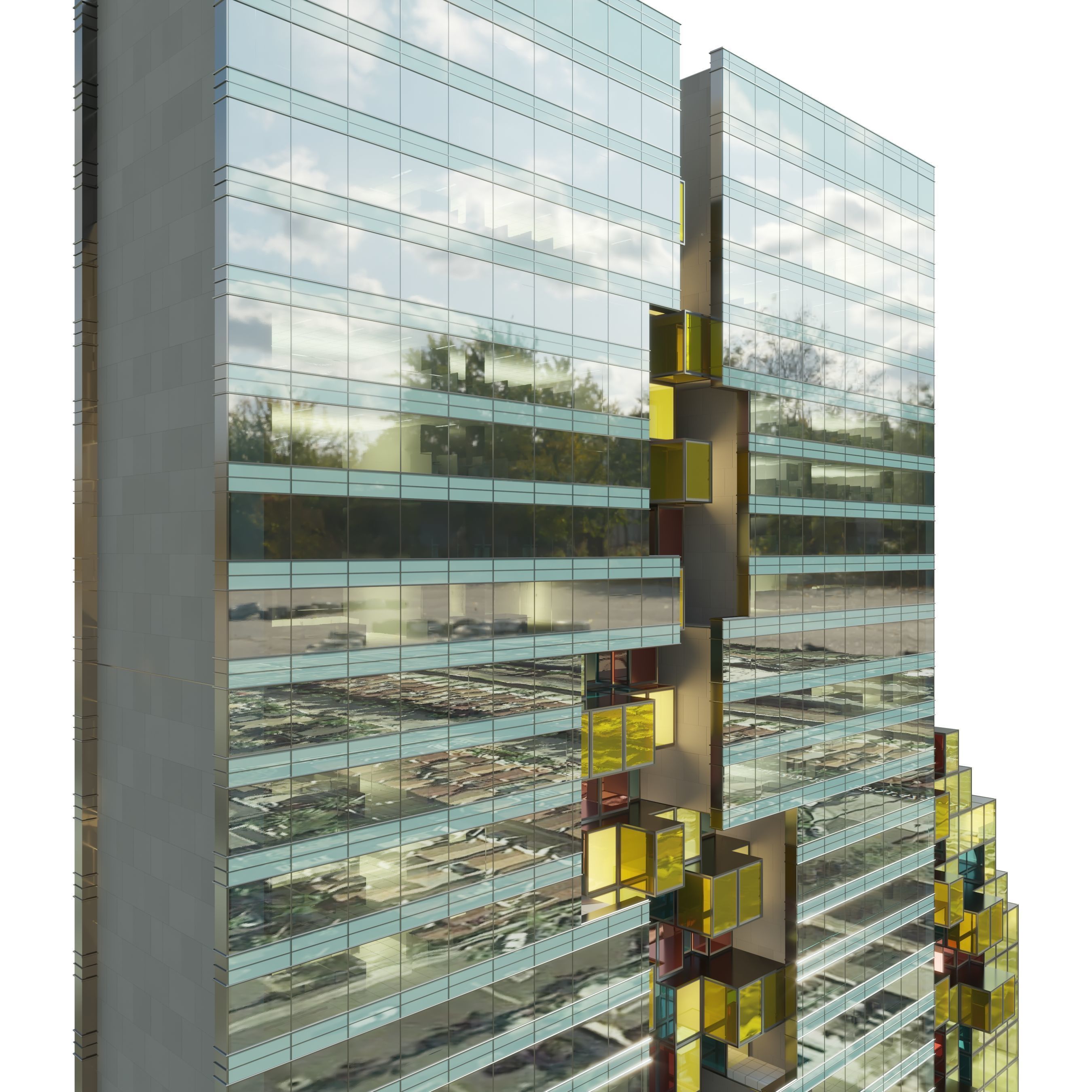 Office Building A 3D model_5