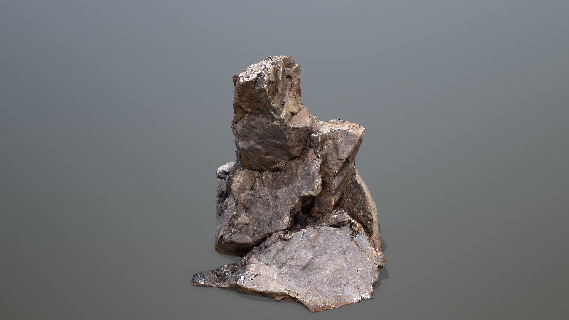 desert rocks  Low-poly 3D model_13