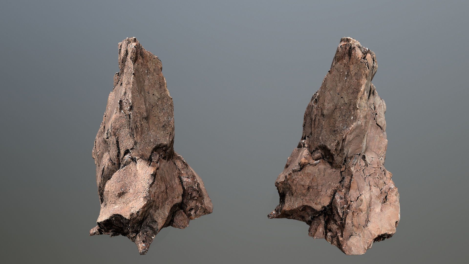 desert rocks  Low-poly 3D model_6