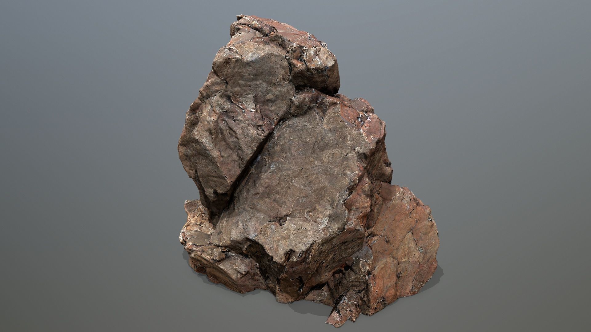 desert rocks  Low-poly 3D model_15