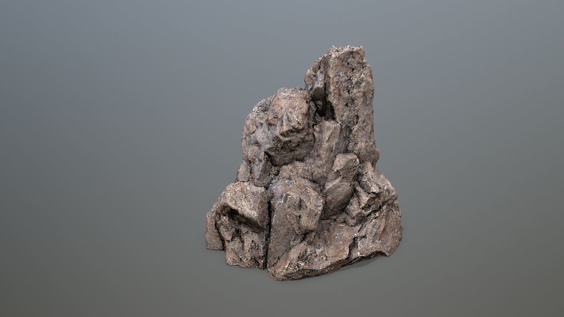 desert rocks  Low-poly 3D model_17