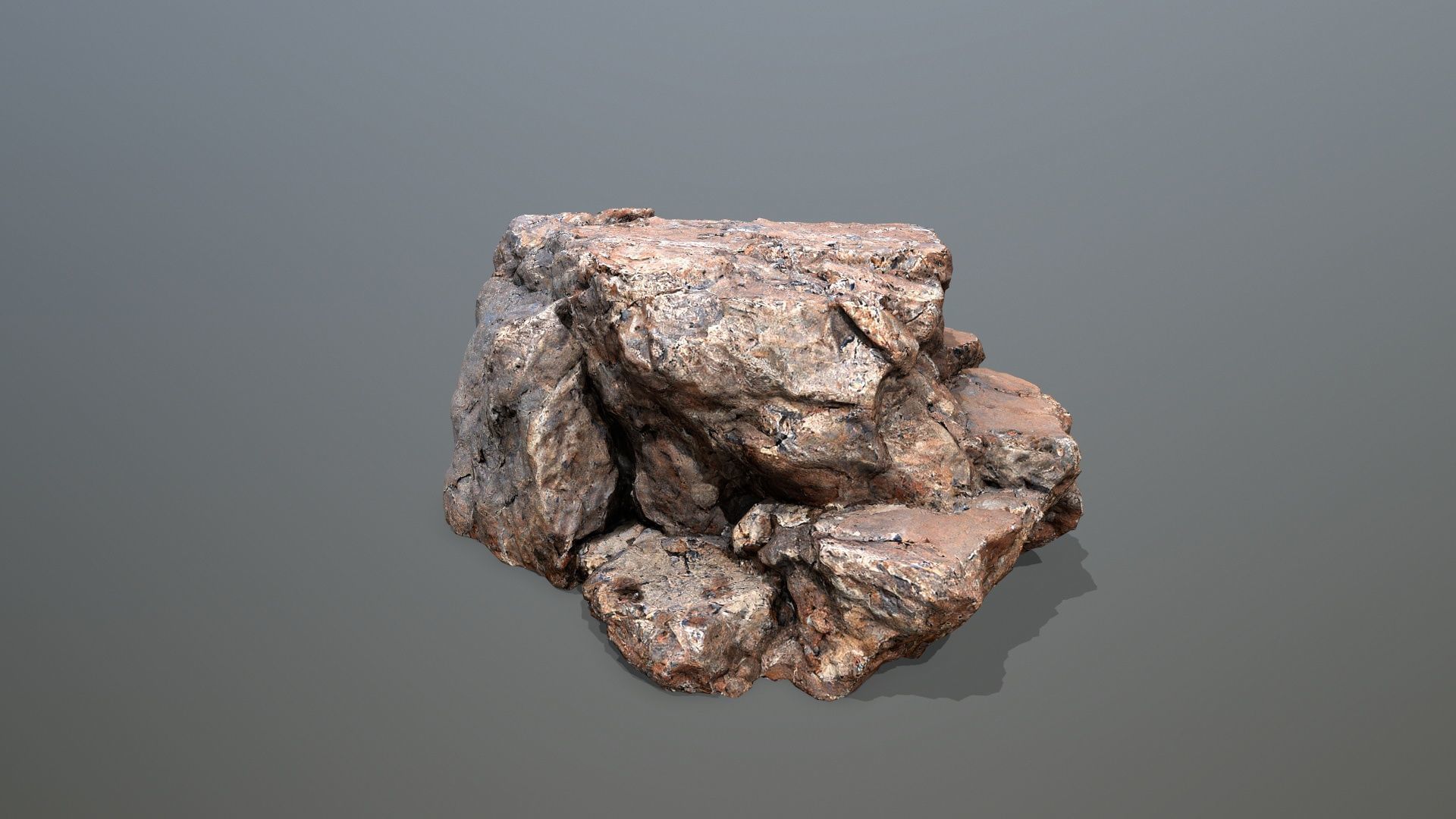 desert rocks  Low-poly 3D model_18