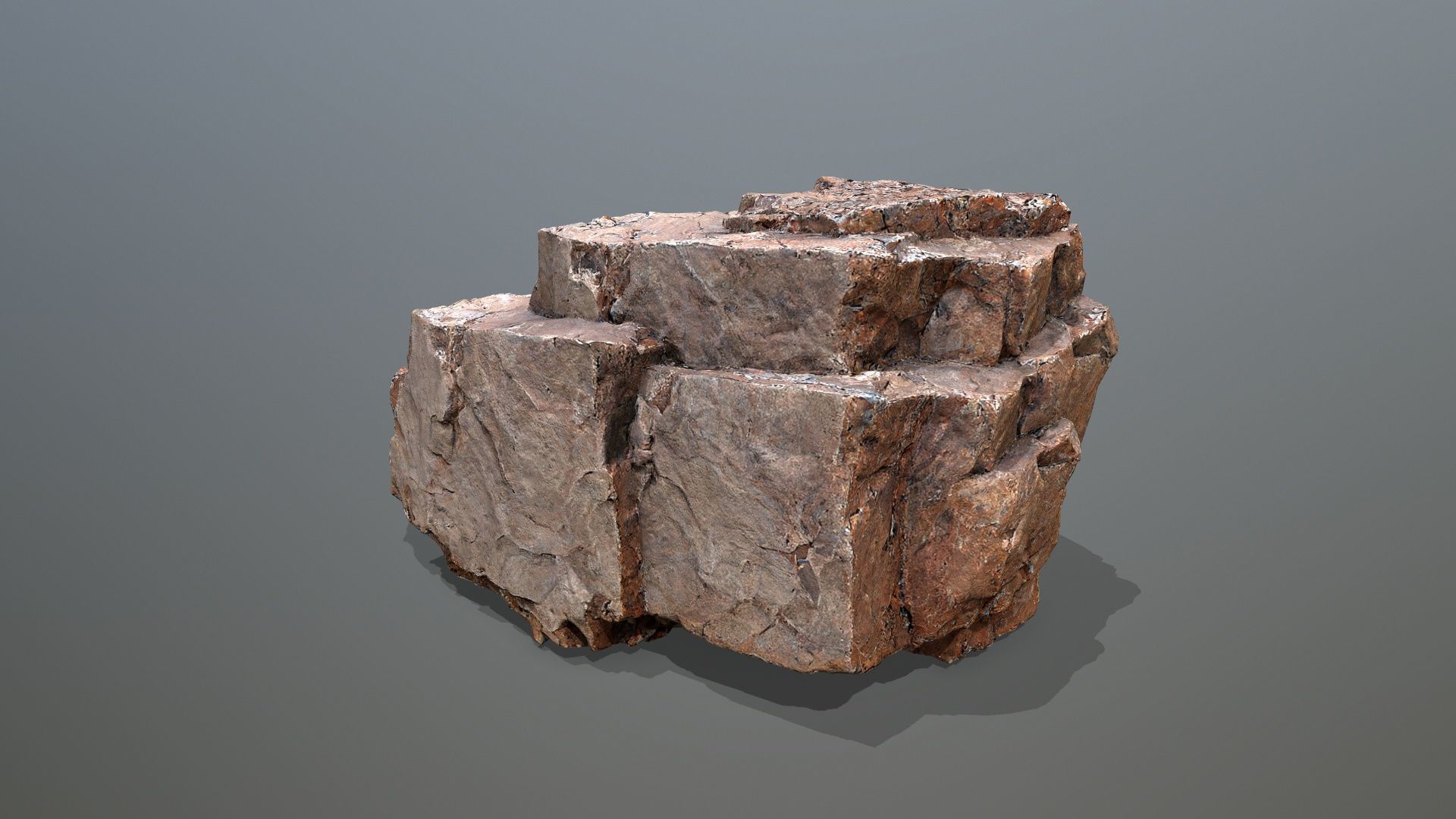 desert rocks  Low-poly 3D model_21