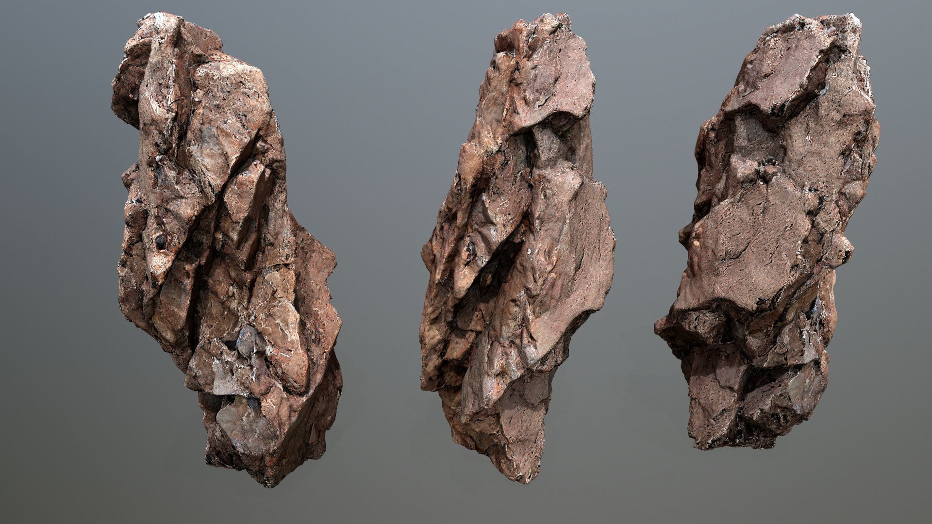 desert rocks  Low-poly 3D model_12