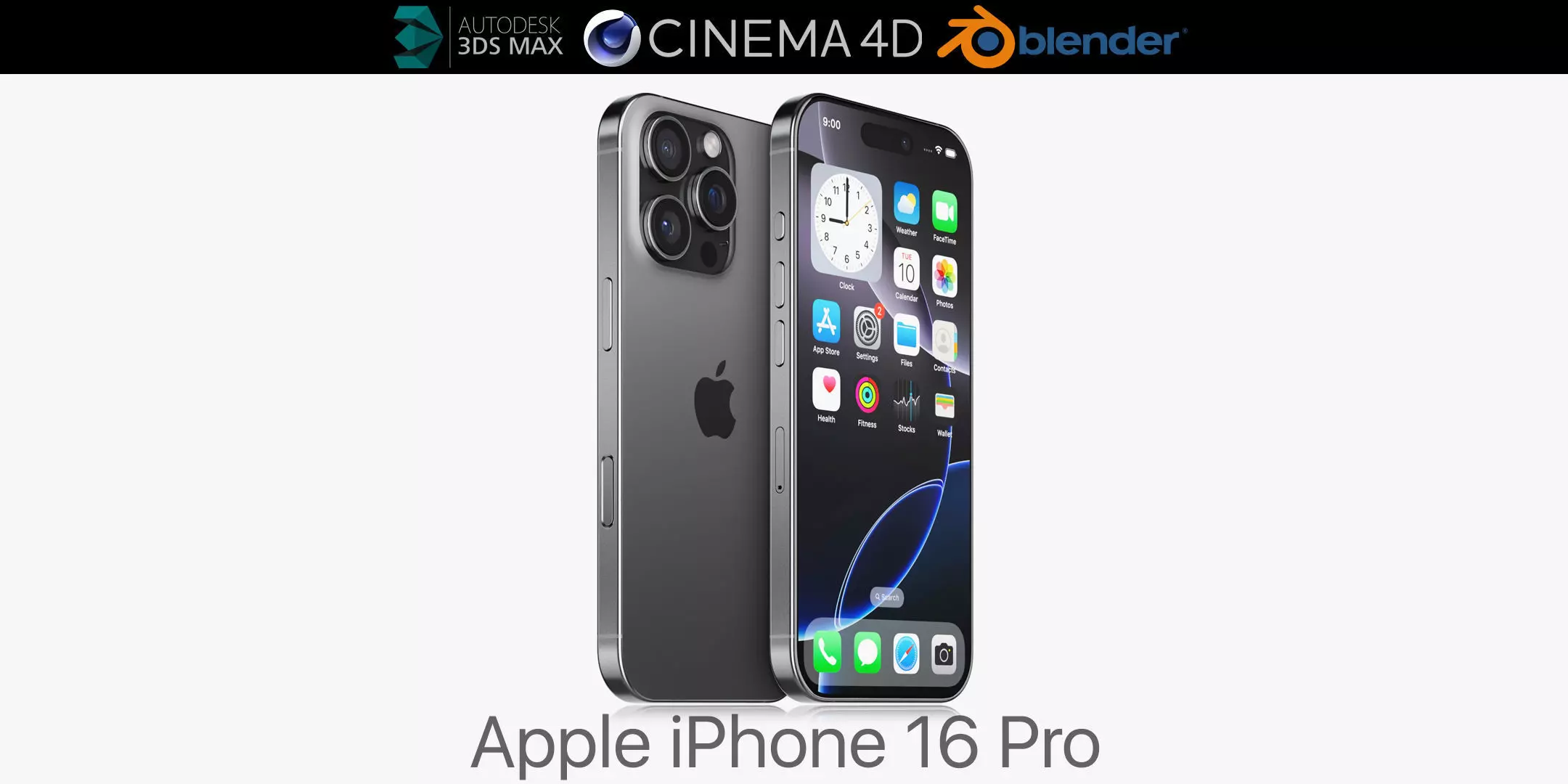 Apple iPhone 16 pro 3D model